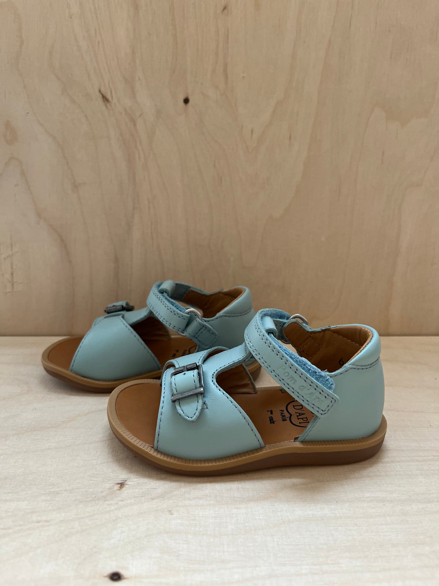 stapsandaal poppy easy - nappa, light green