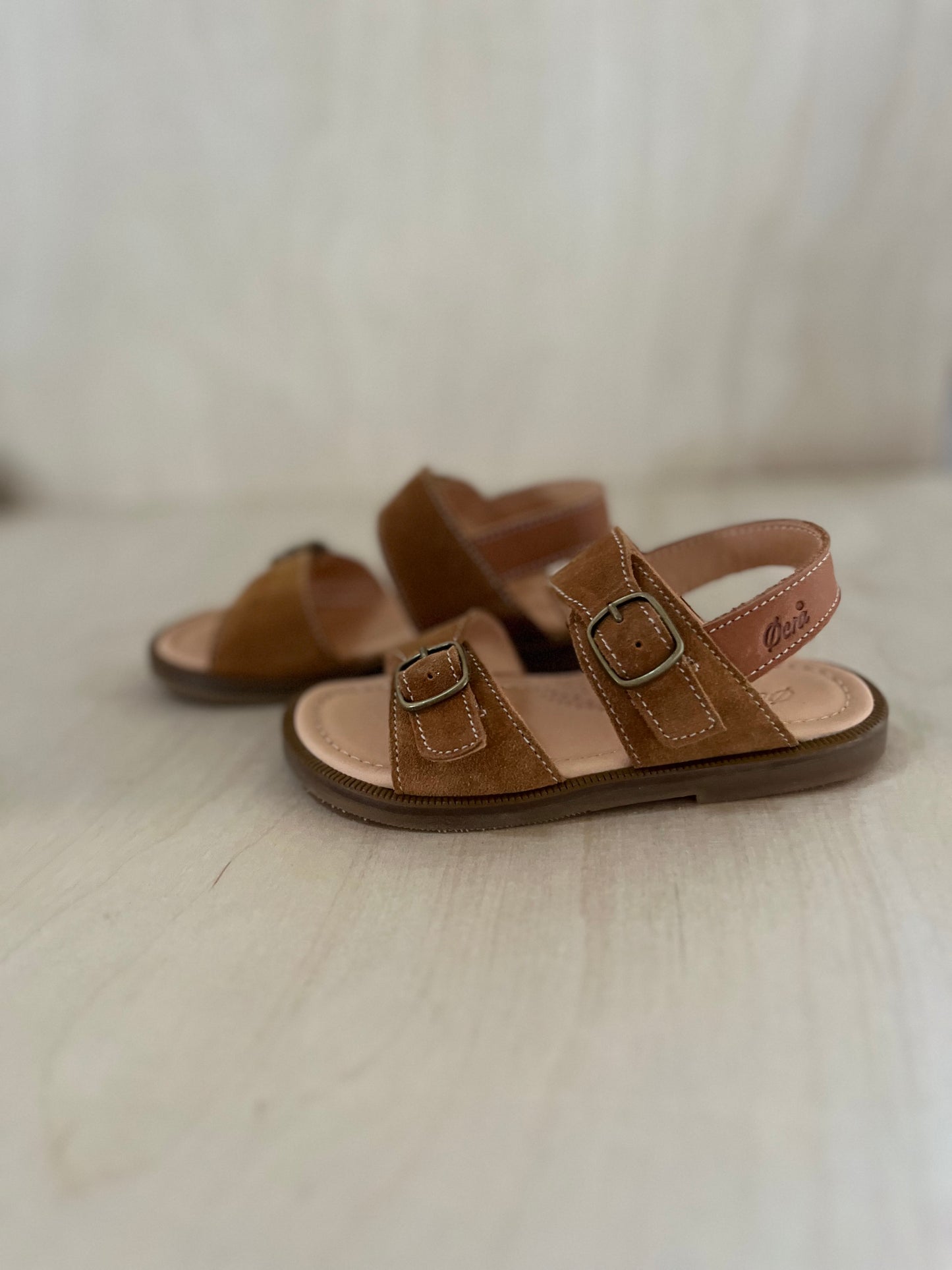 sandaal lou - luteus bruin suede