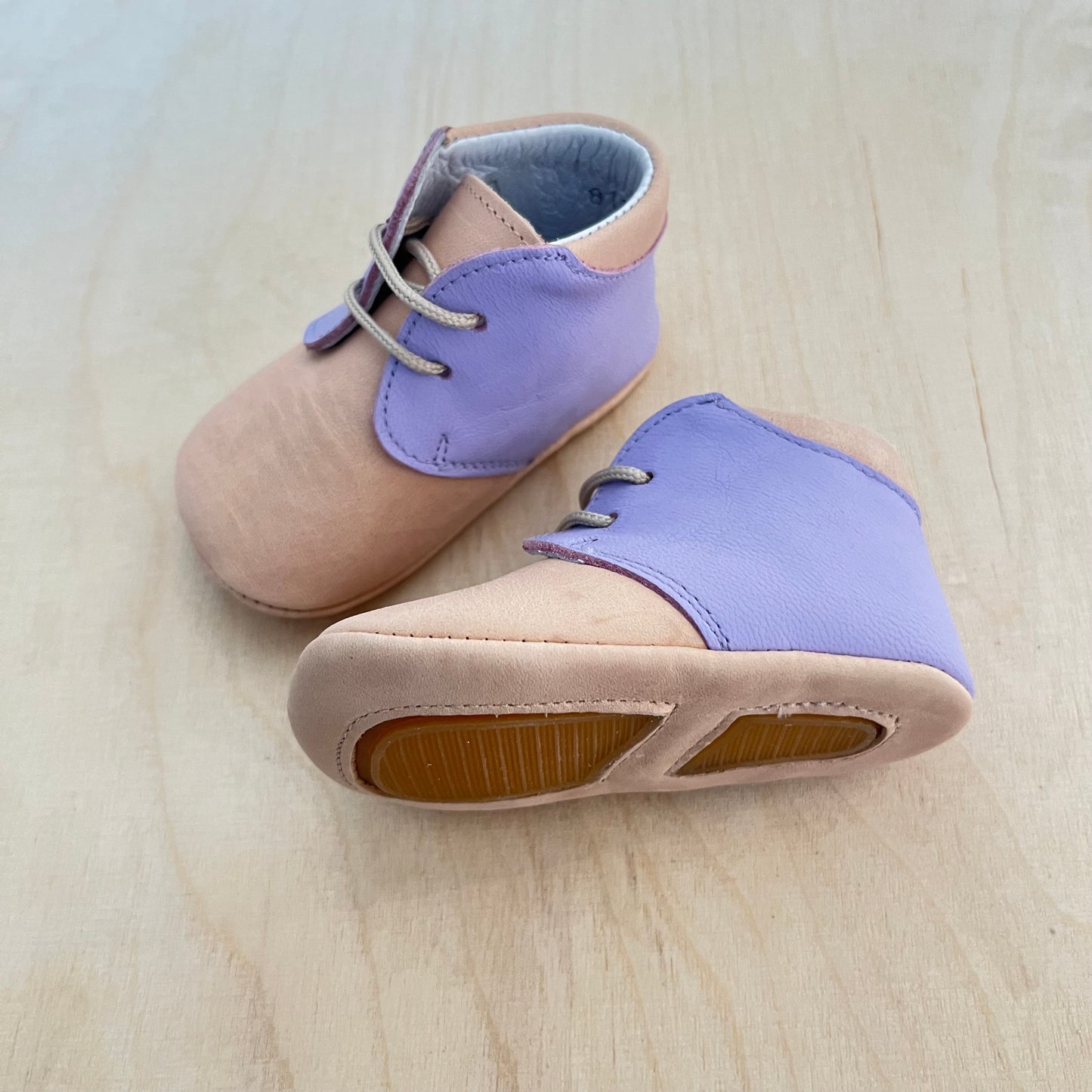 babyslofjes - nude/roze en lila
