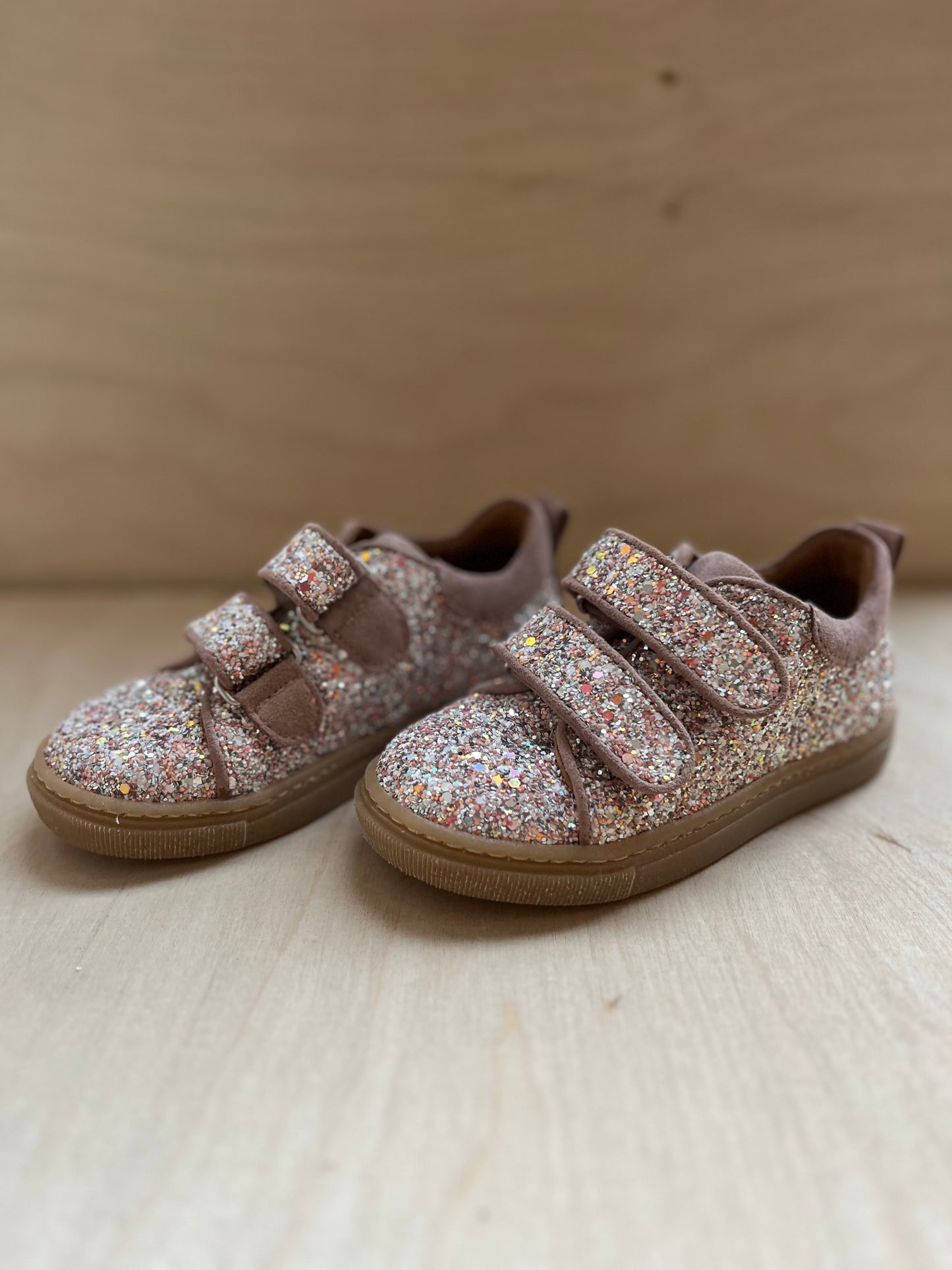 velcro glitters schoenen - rosebud