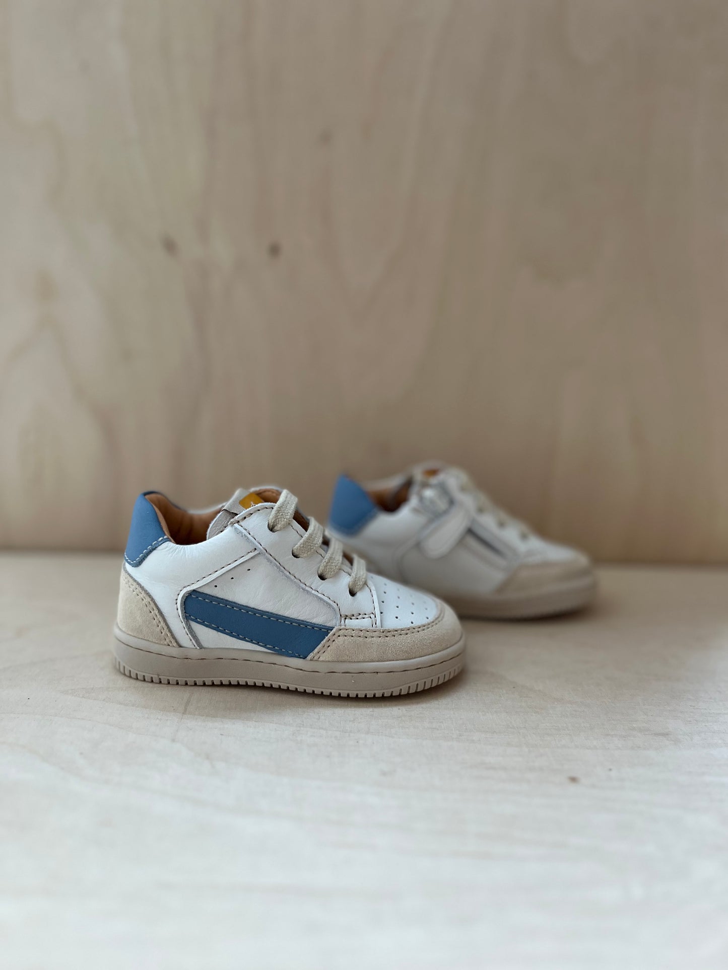 sneaker lex - wit blauw