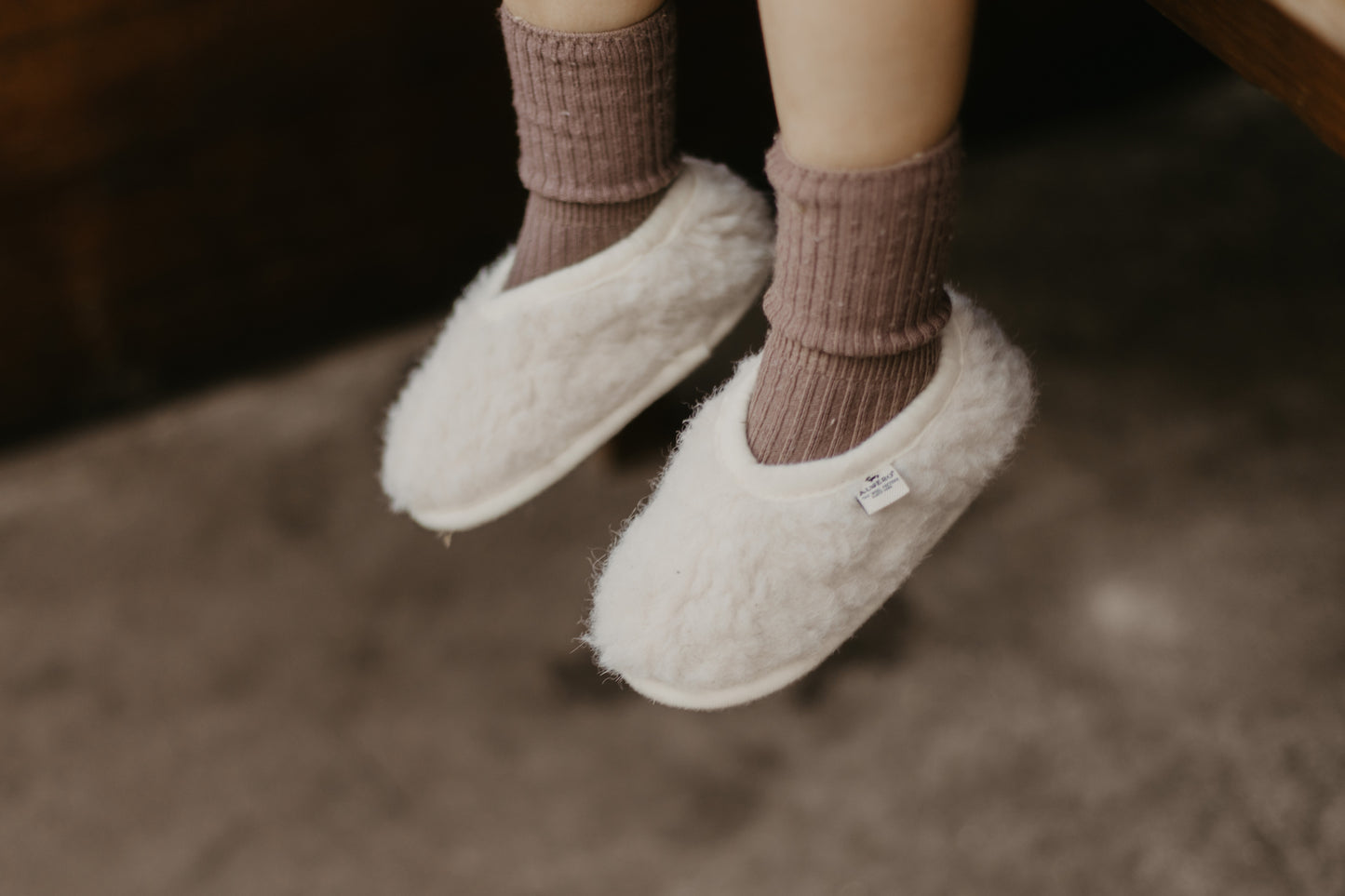 wollen pantoffel natural