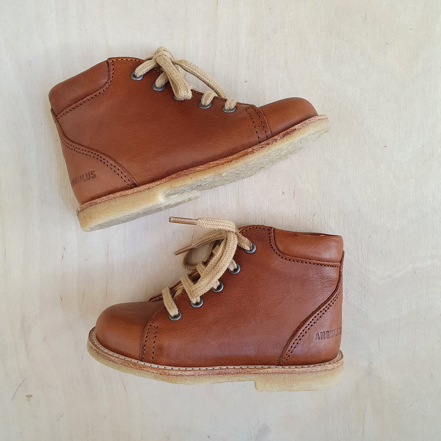 stapschoen - cognac