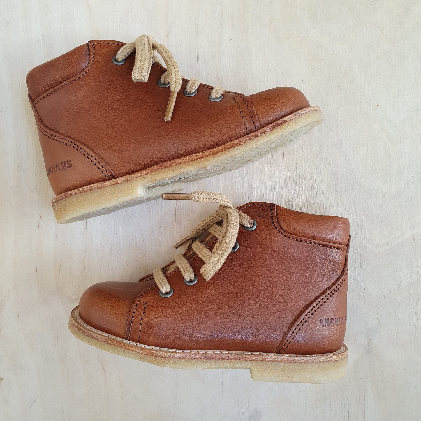 stapschoen - cognac