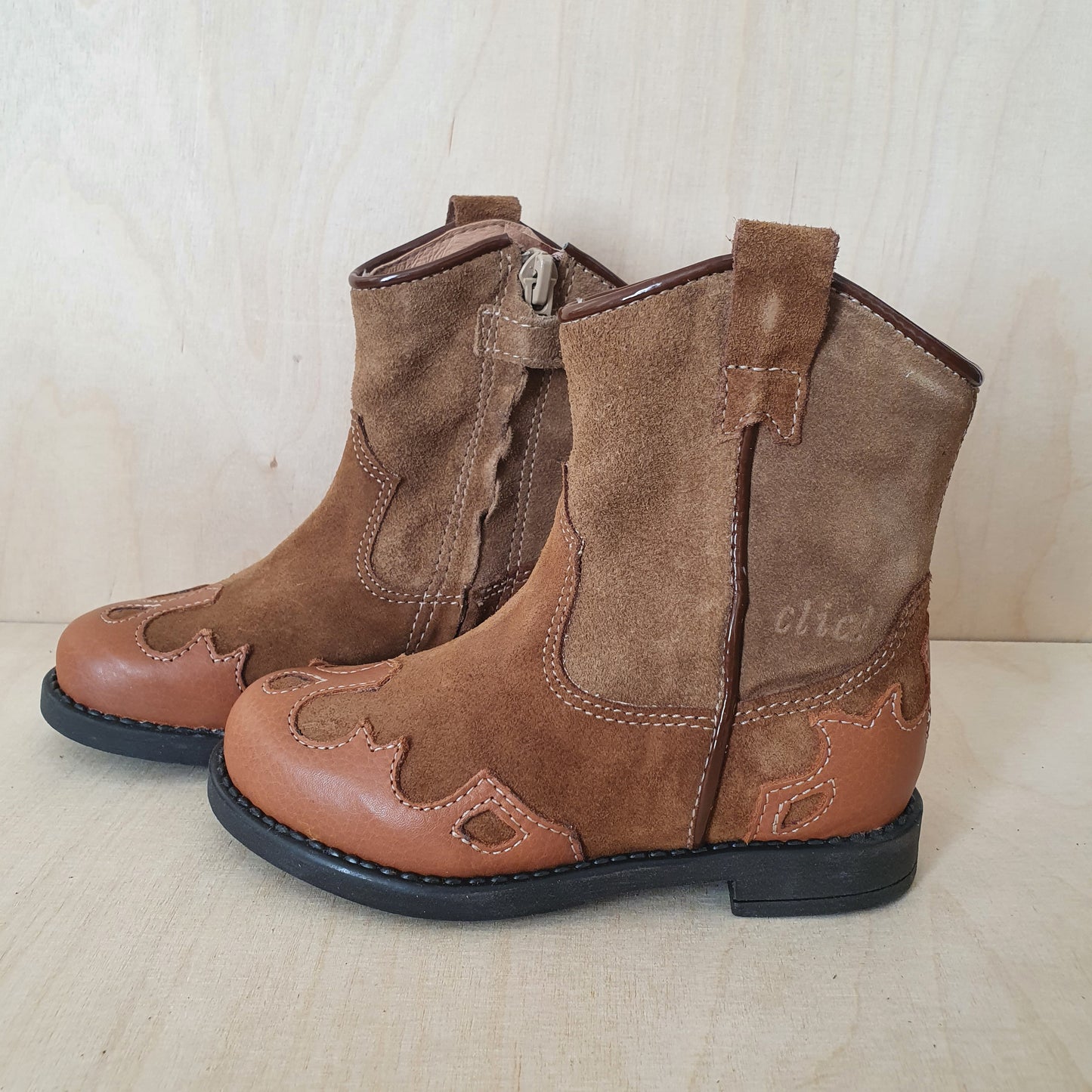 CLIC - cowboy boot - brown