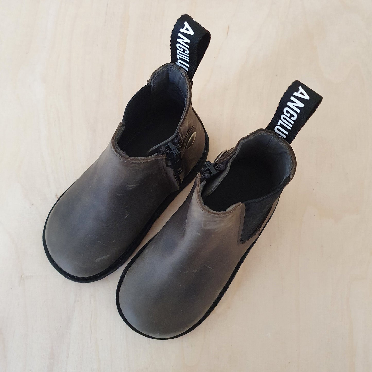 chelsea boot - groen gevet leder / zwarte zool