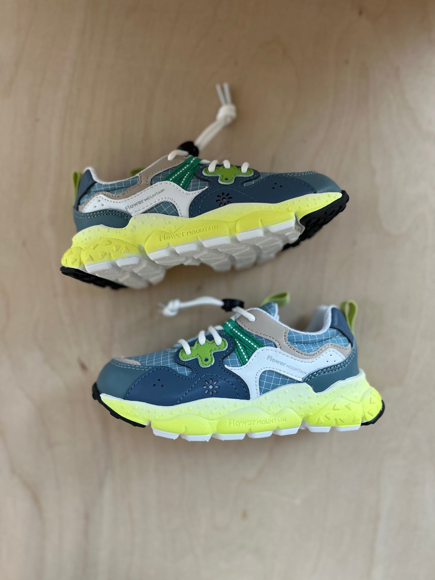 sneaker yamano - petrol green yellow
