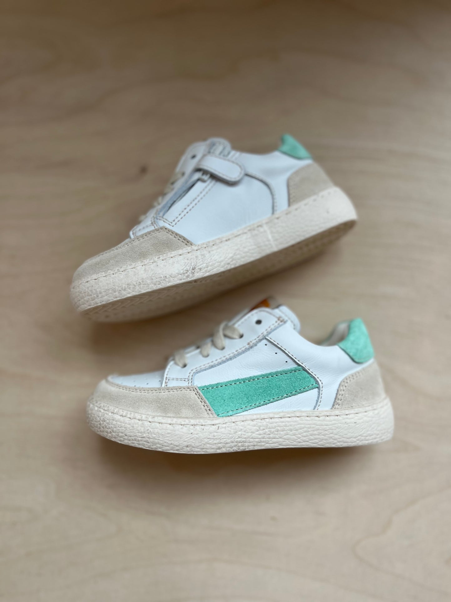 sneaker lex - suede clinique groen