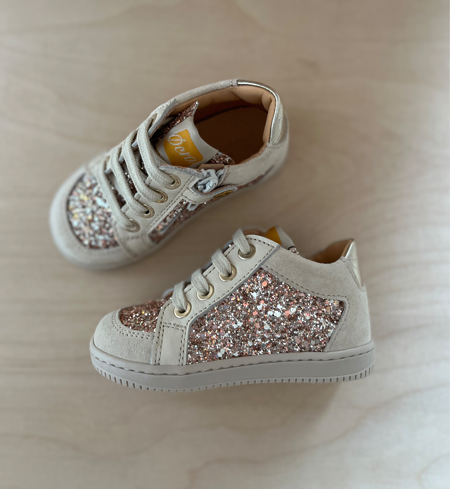 sneaker ruby - rockstar gold glitter