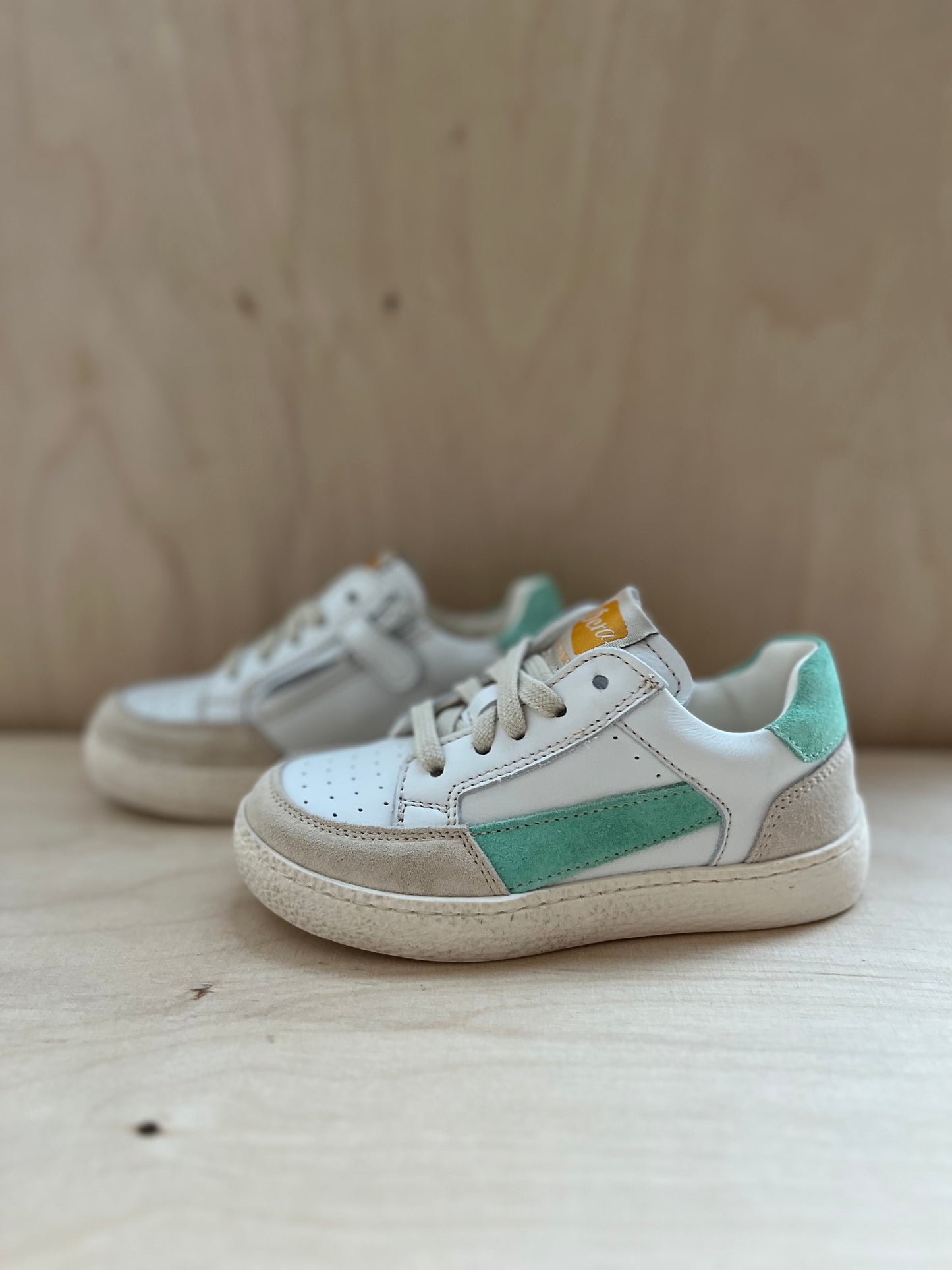 sneaker lex - suede clinique groen