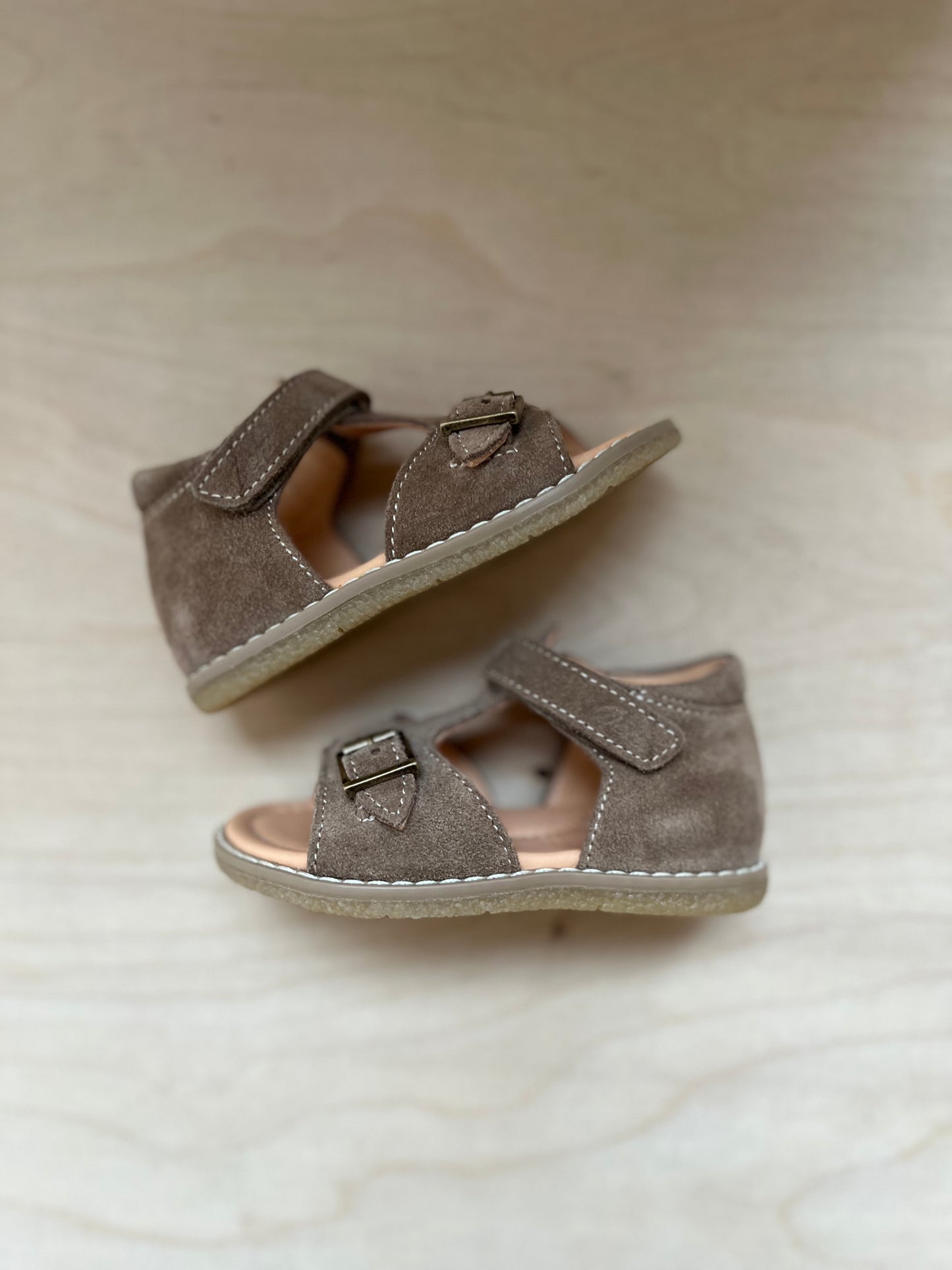 stapsandaal jules - bruin leder