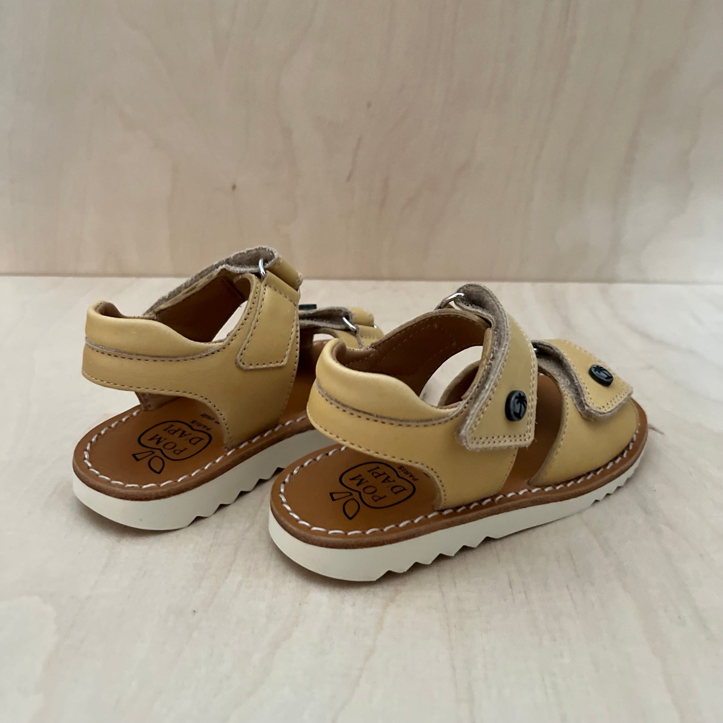 sandaal - waff easy nappa - jaune