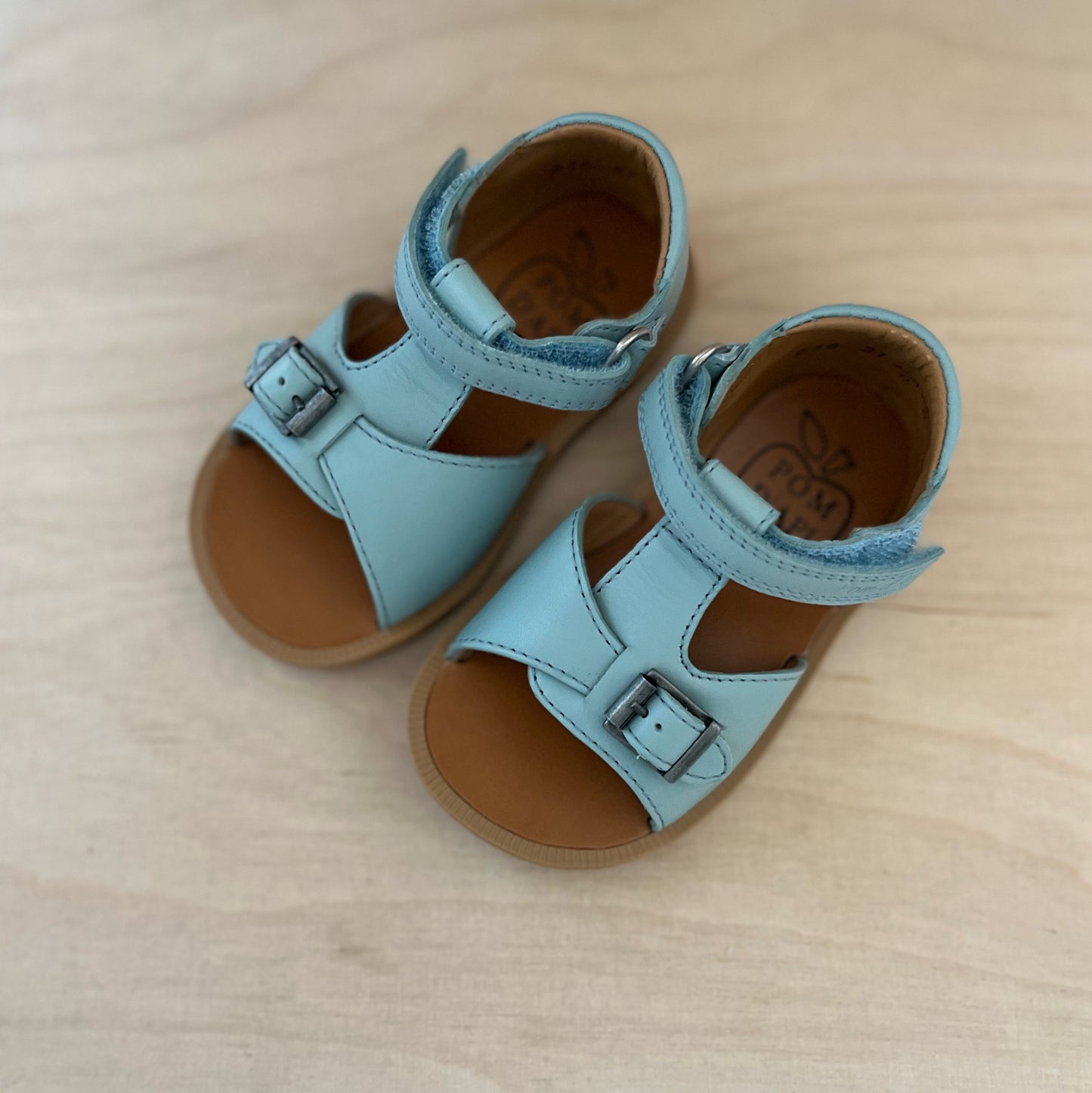 stapsandaal poppy easy - nappa, light green