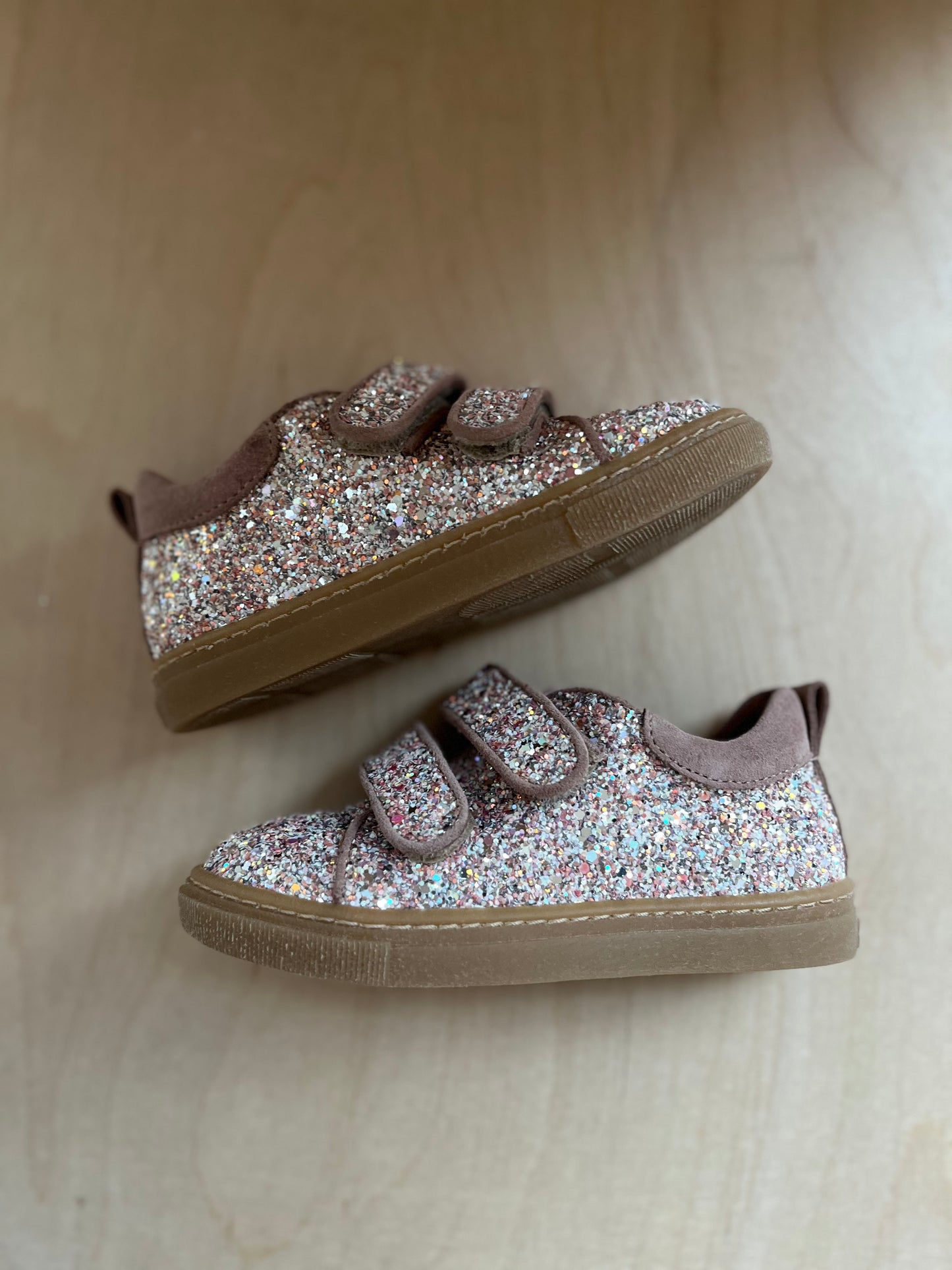 velcro glitters schoenen - rosebud