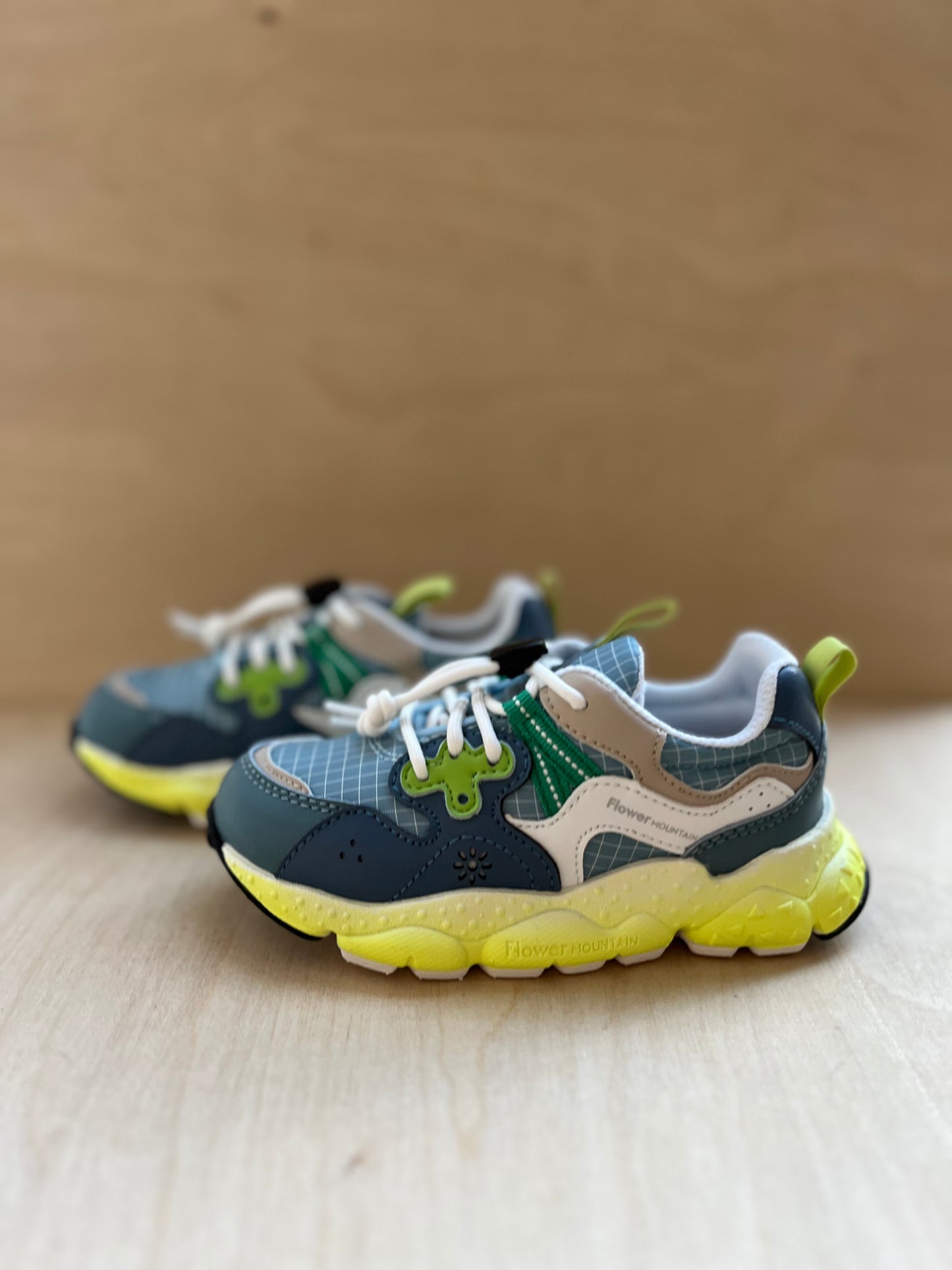 sneaker yamano - petrol green yellow