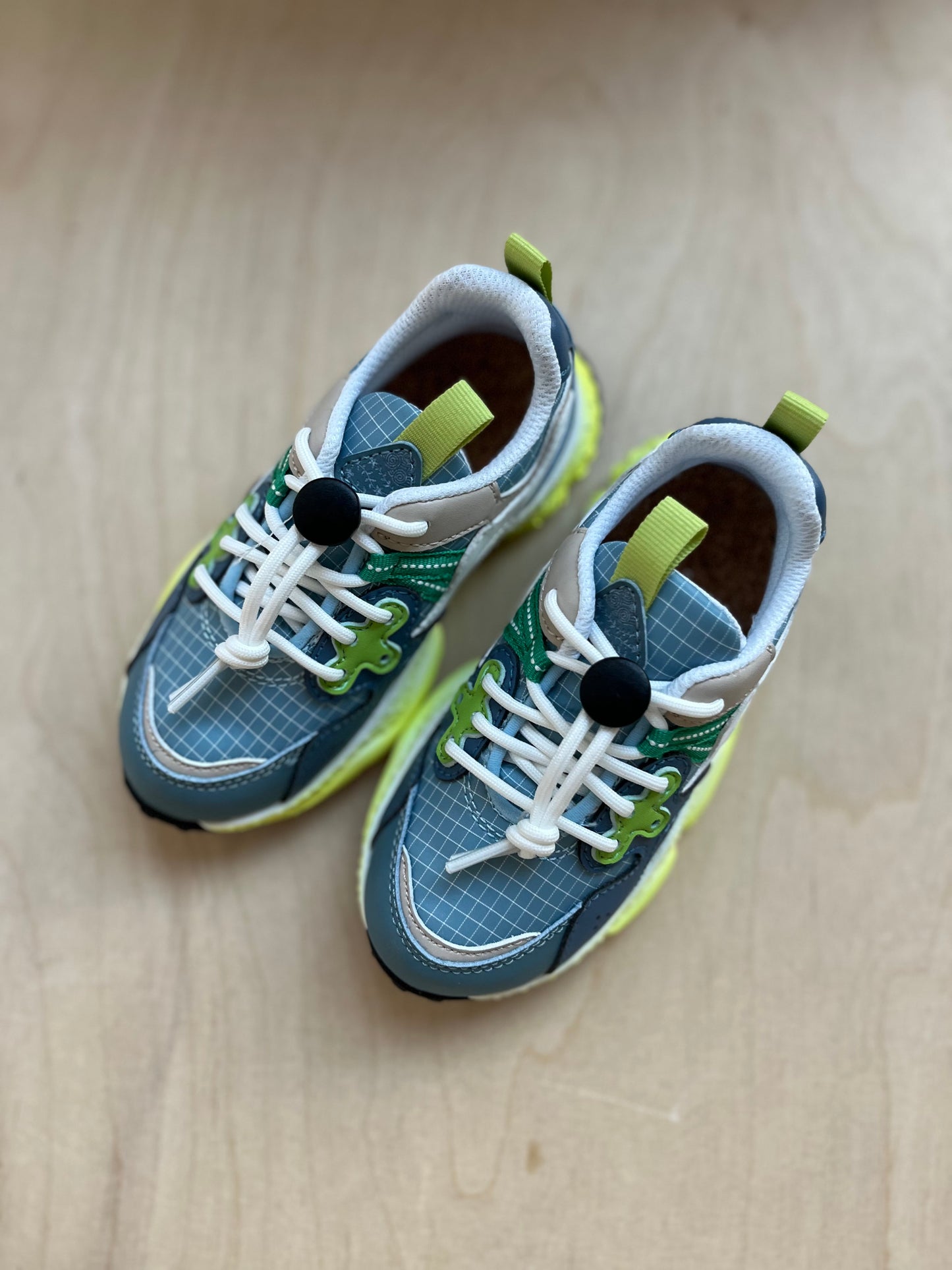 sneaker yamano - petrol green yellow