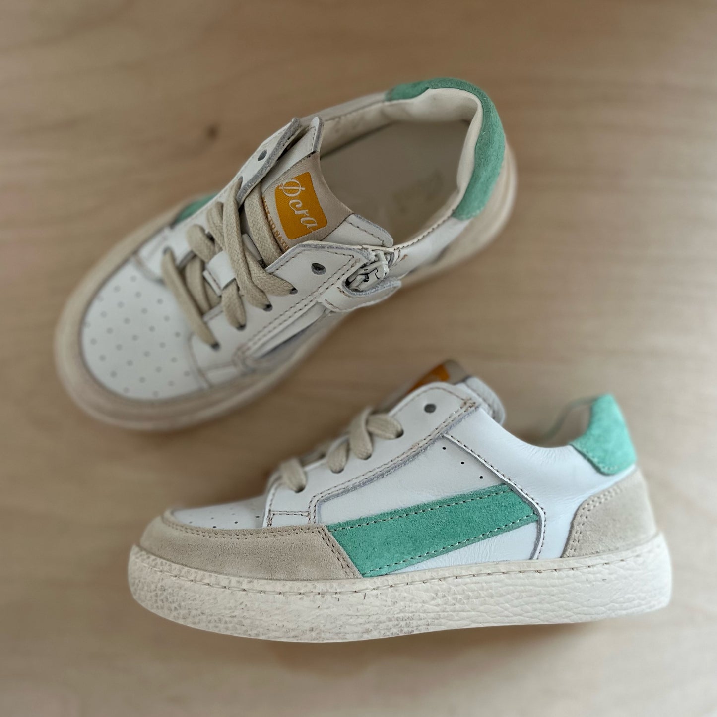 sneaker lex - suede clinique groen