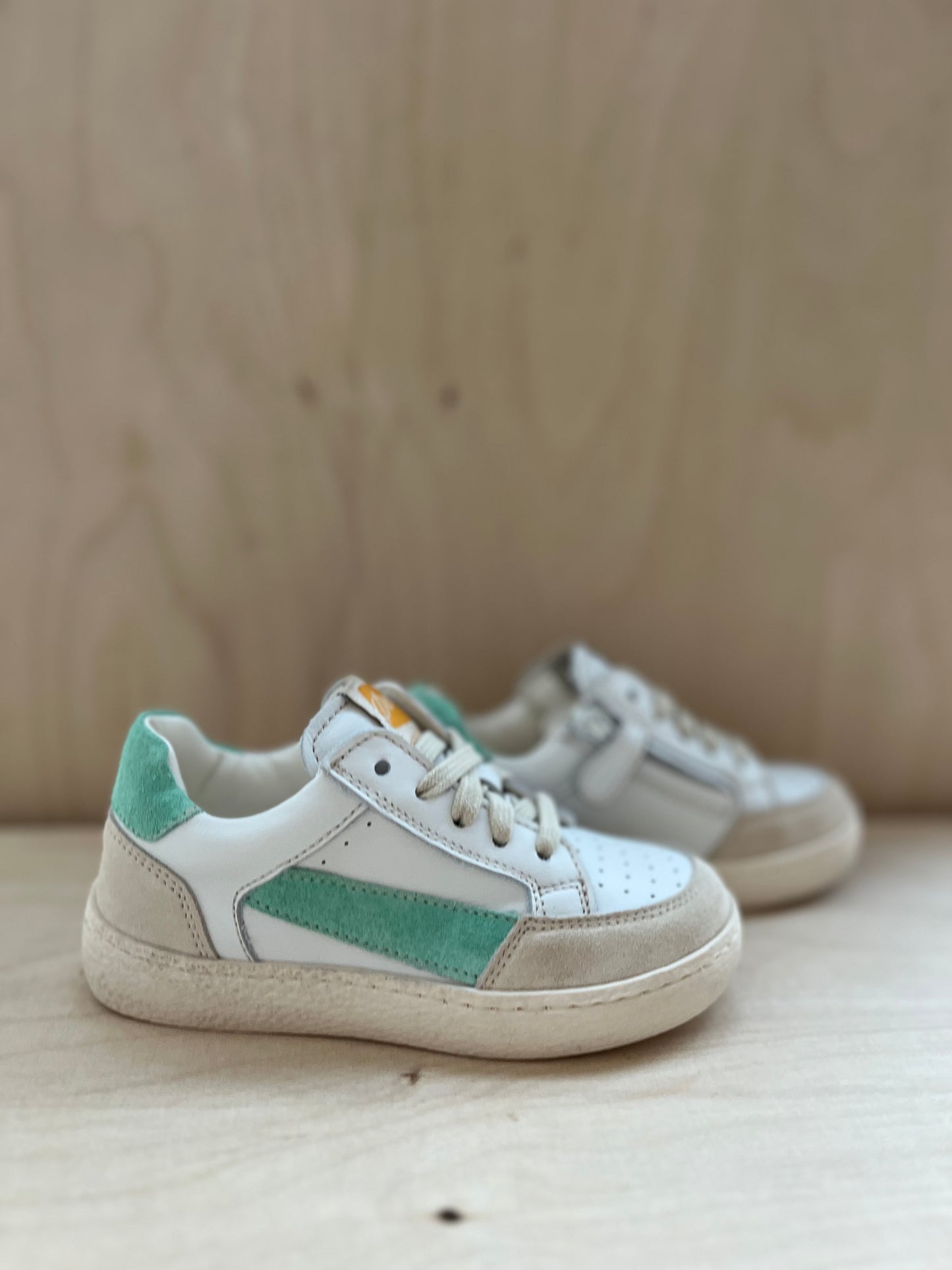 sneaker lex - suede clinique groen