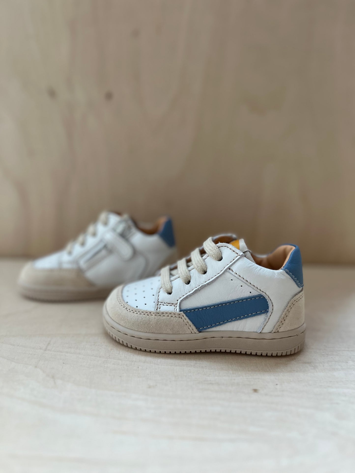 sneaker lex - wit blauw