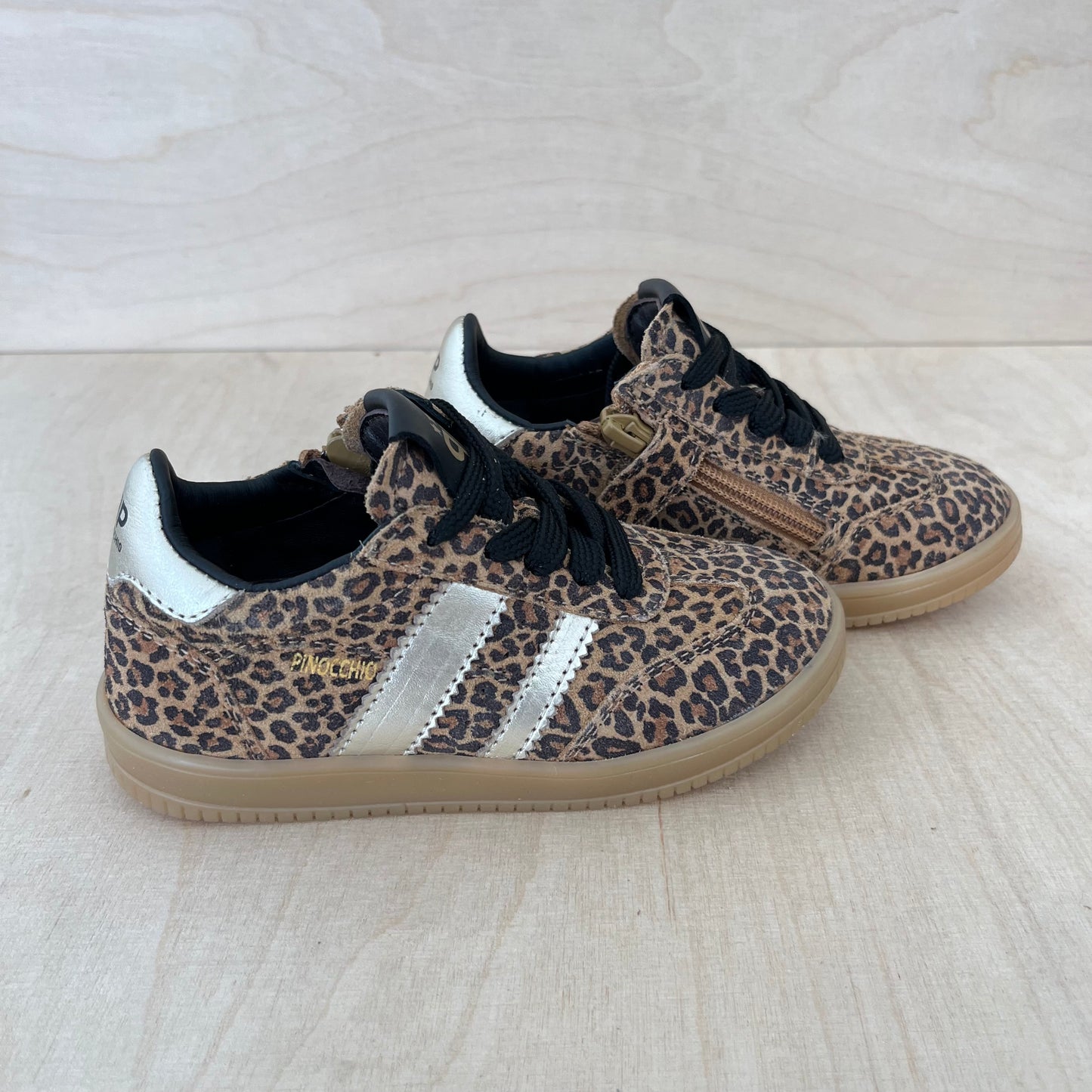 sneaker harry - leopard, gouden strepen dames
