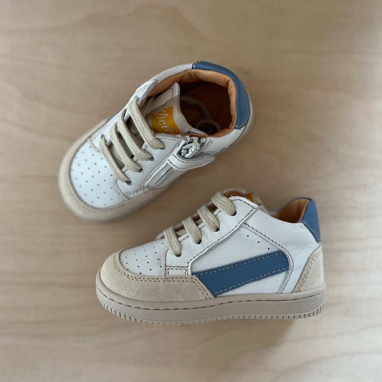 sneaker lex - wit blauw