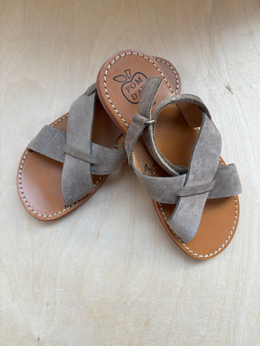 Pom d'api sandaal plage stich cross - velour iron