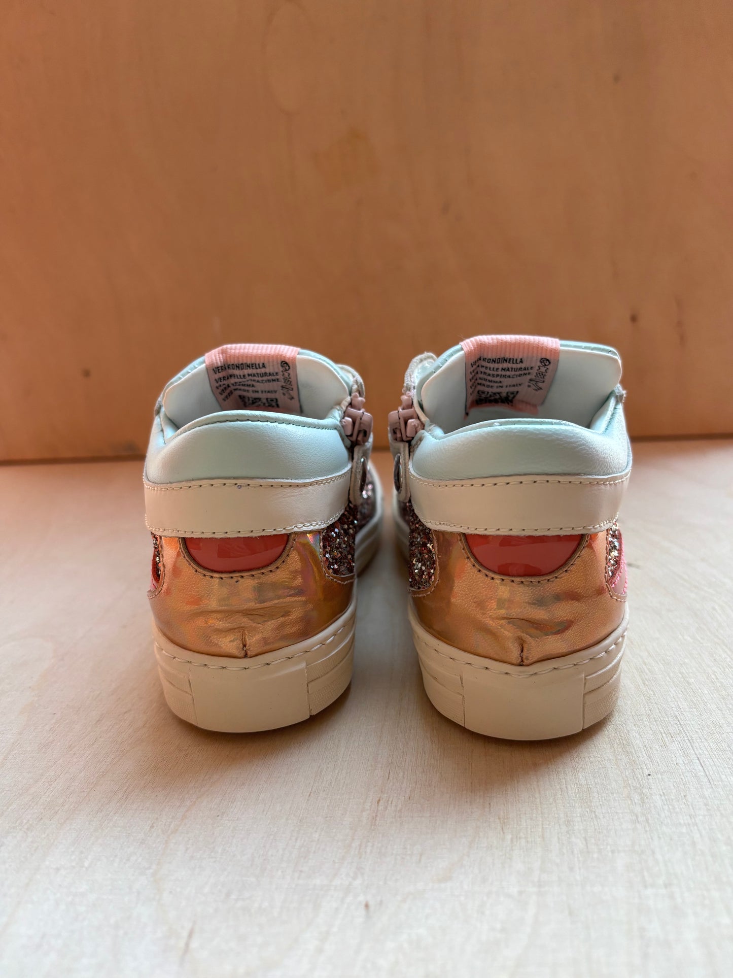 Rondinella sneaker glitter roze