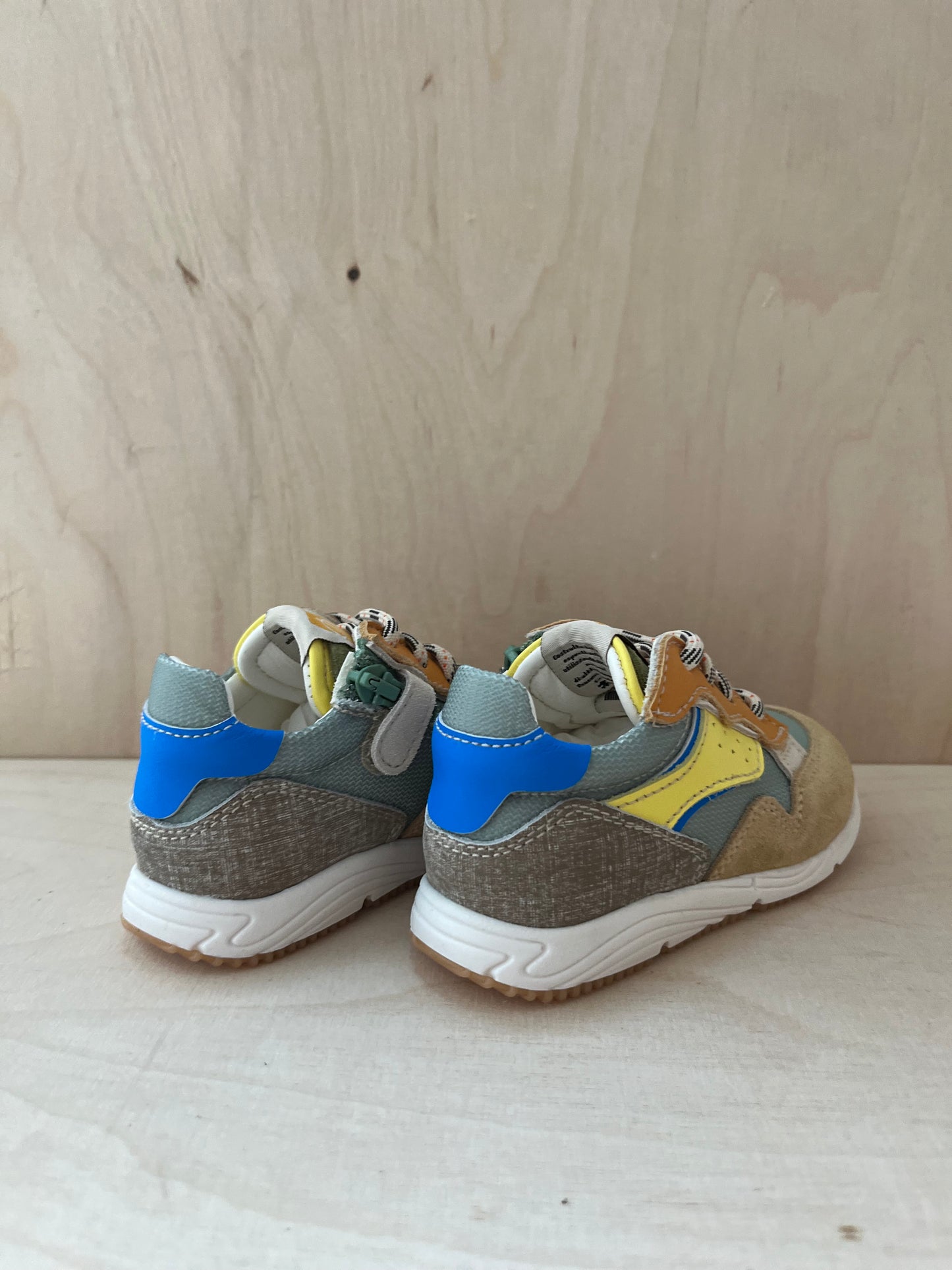 runner - beige bomber groen geel
