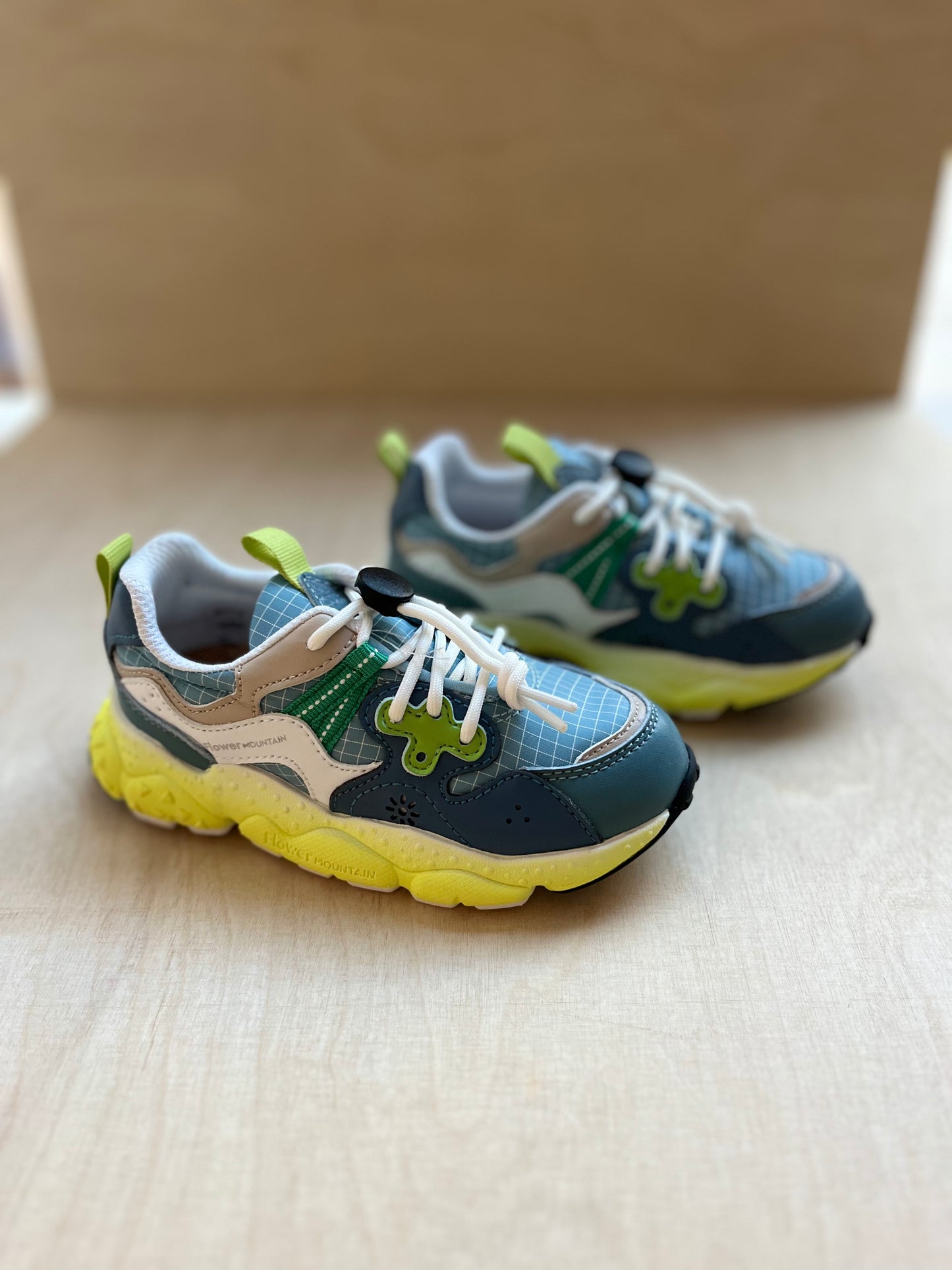 sneaker yamano - petrol green yellow