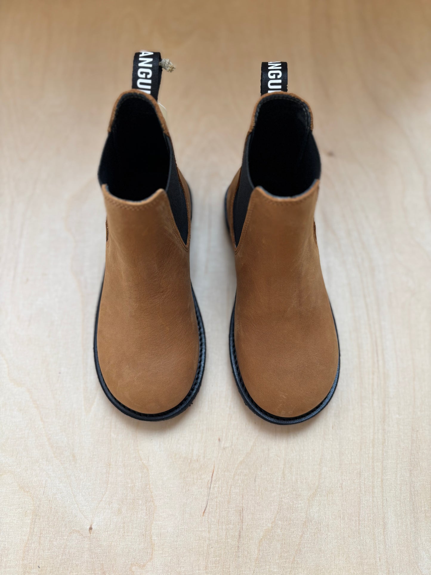 Angulus - chelsea boot logotap - cognac