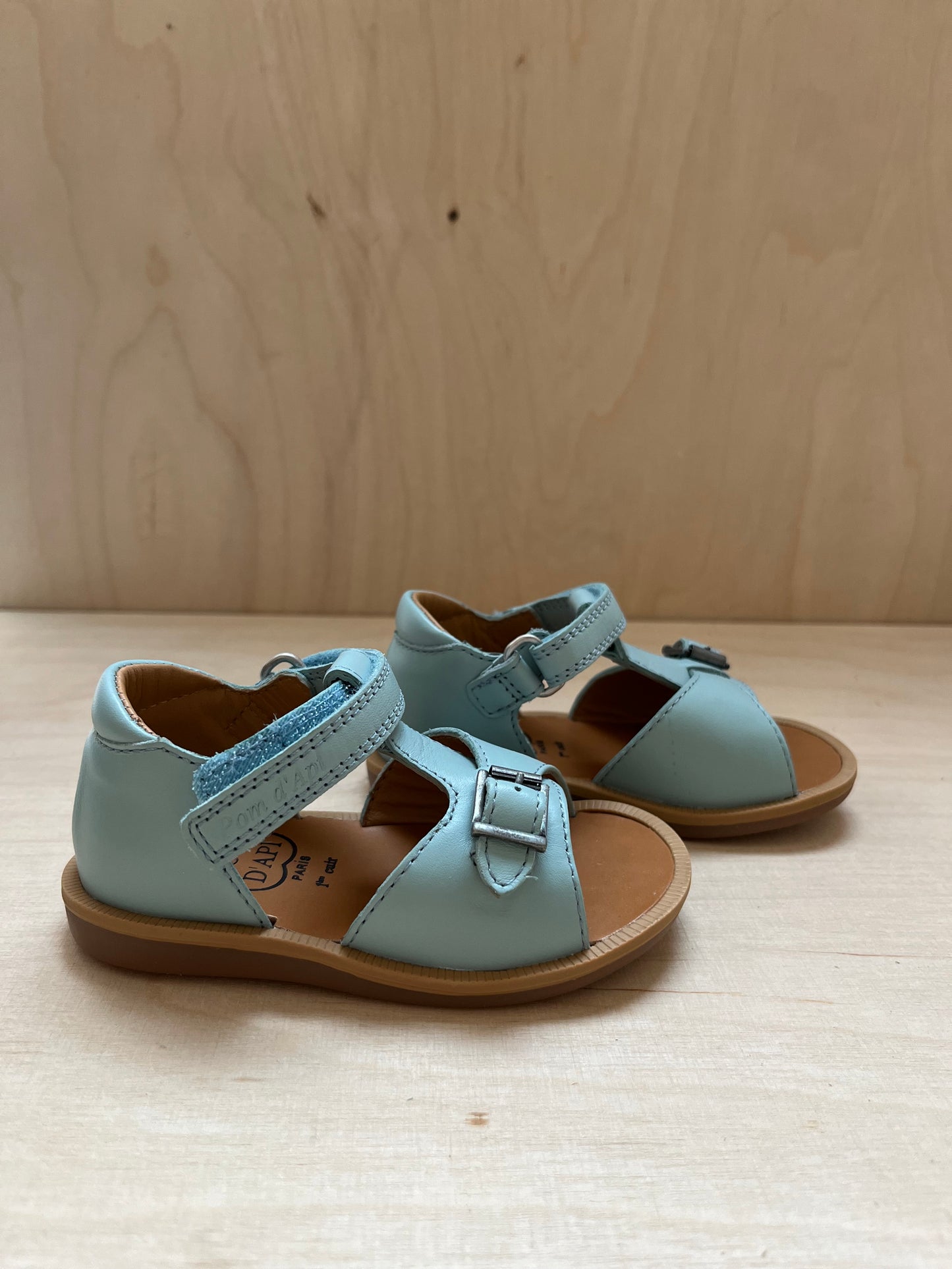 stapsandaal poppy easy - nappa, light green