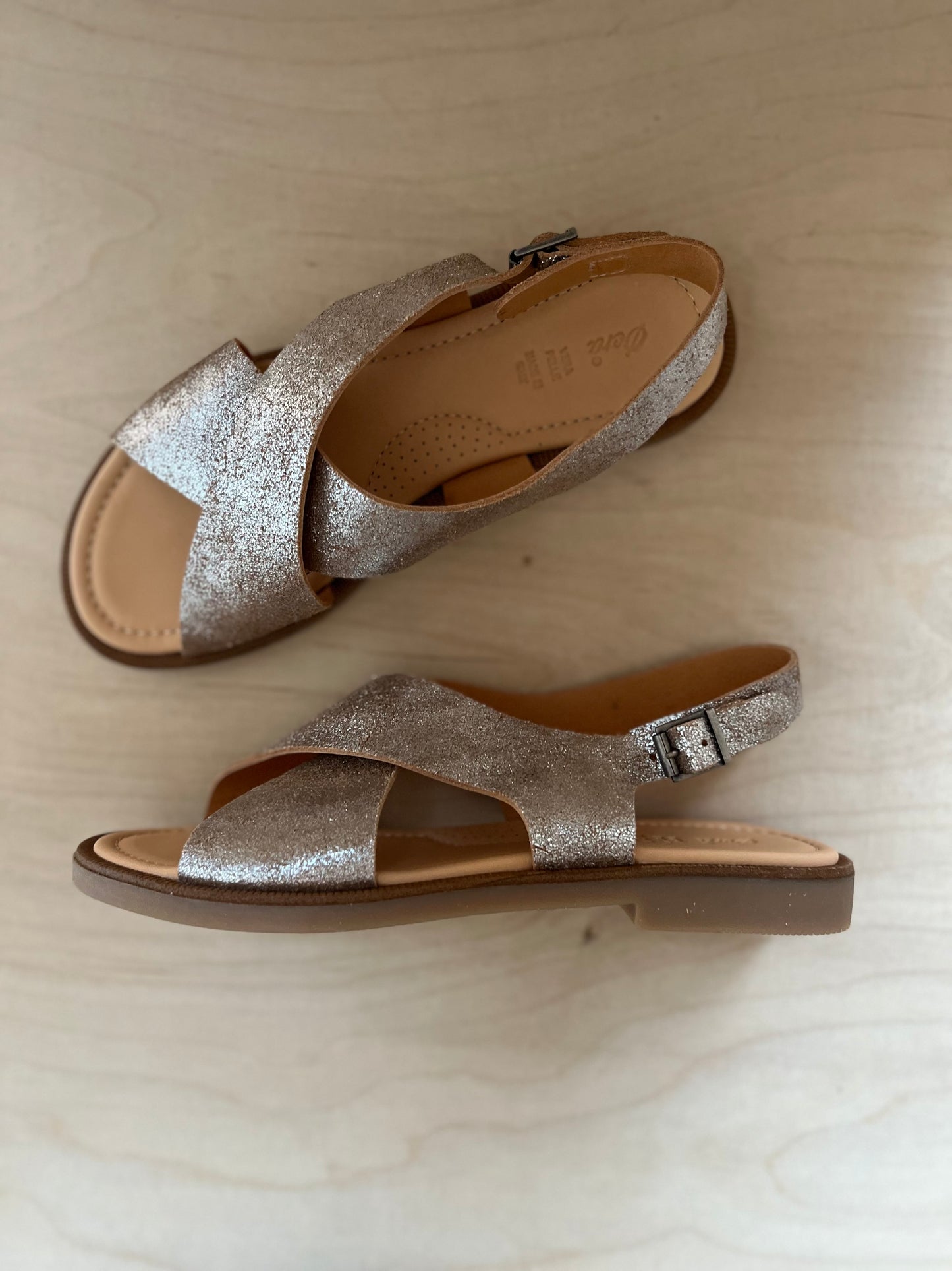 sandaal cross - silver
