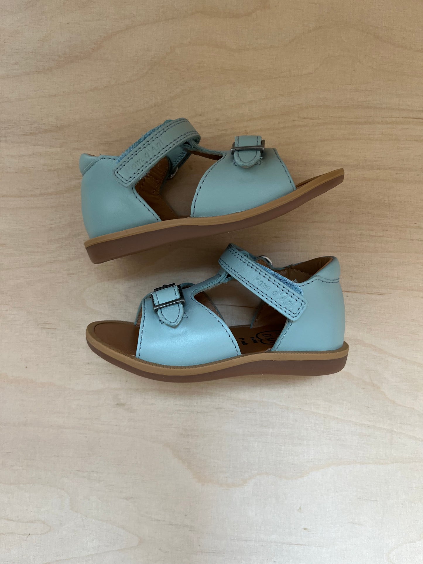 stapsandaal poppy easy - nappa, light green