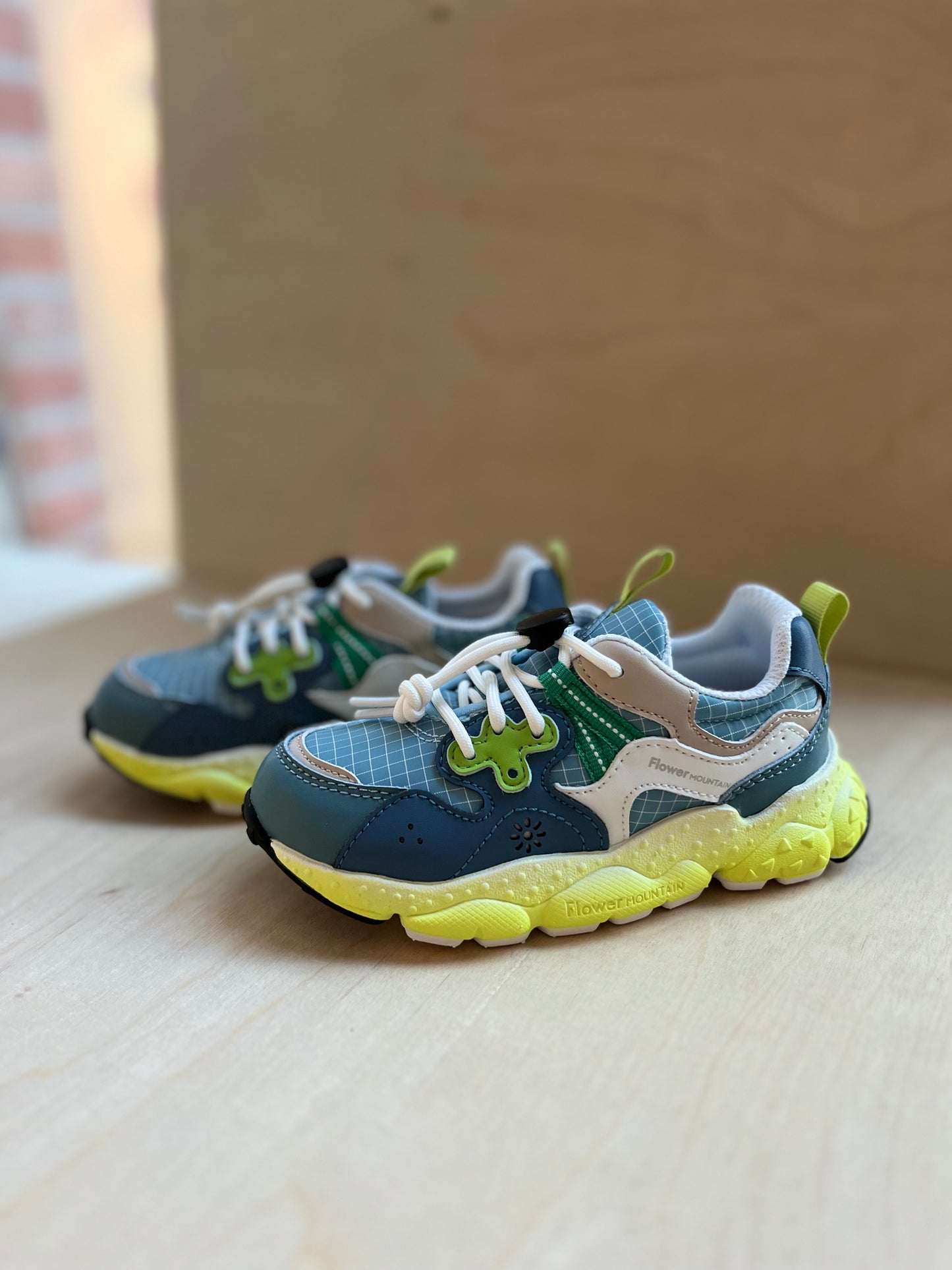 sneaker yamano - petrol green yellow