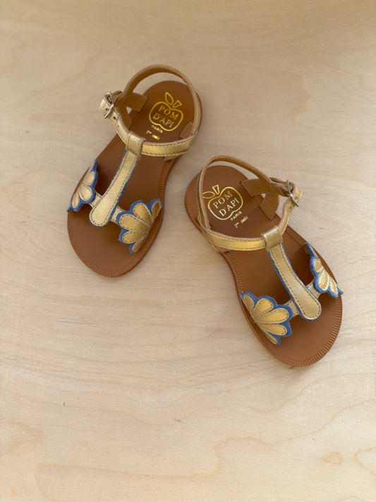 Pom d'api sandaal blauw shells