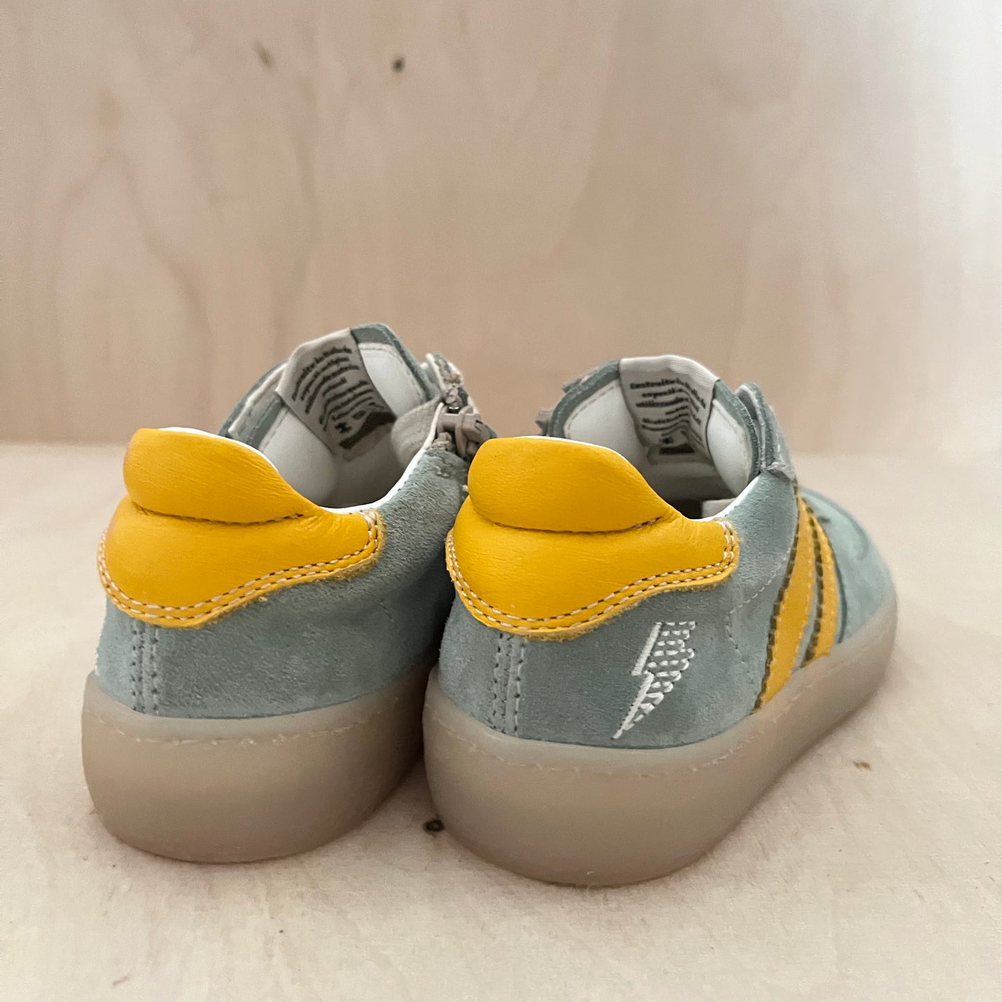 OCRA - harry sneaker strepen - mint / yellow
