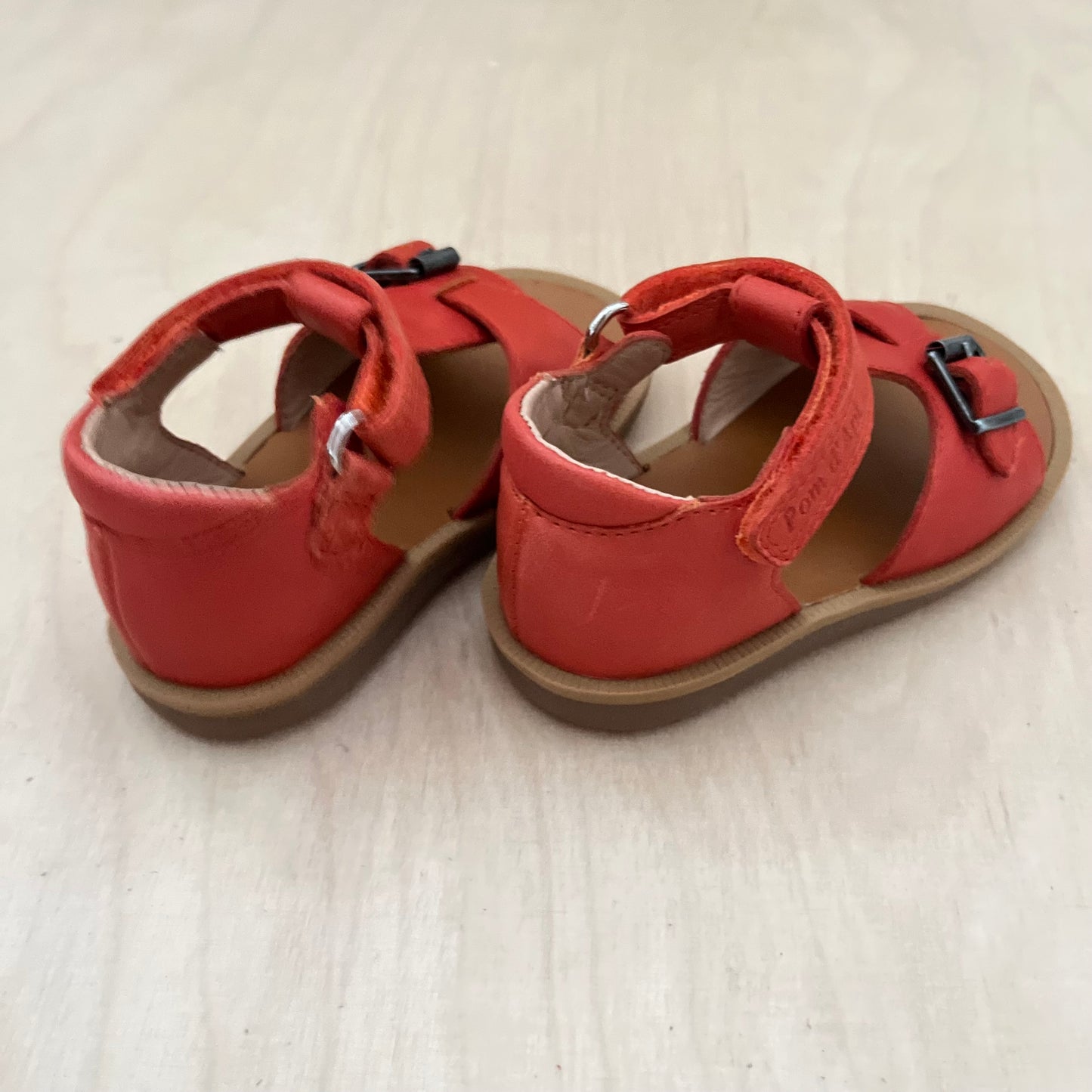 stapsandaal - poppy easy nappa - red