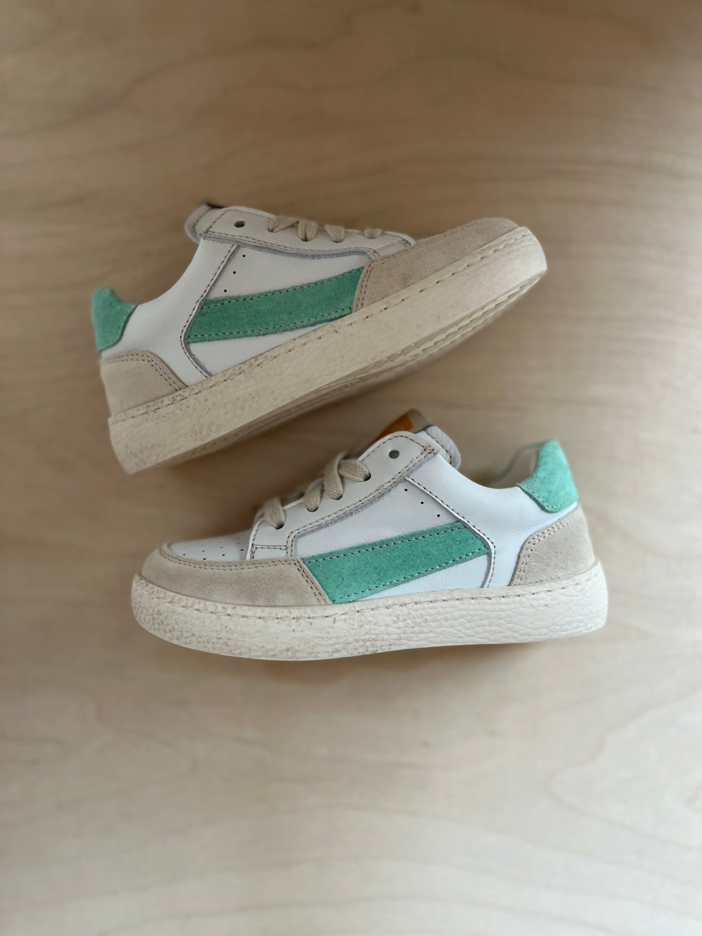 sneaker lex - suede clinique groen