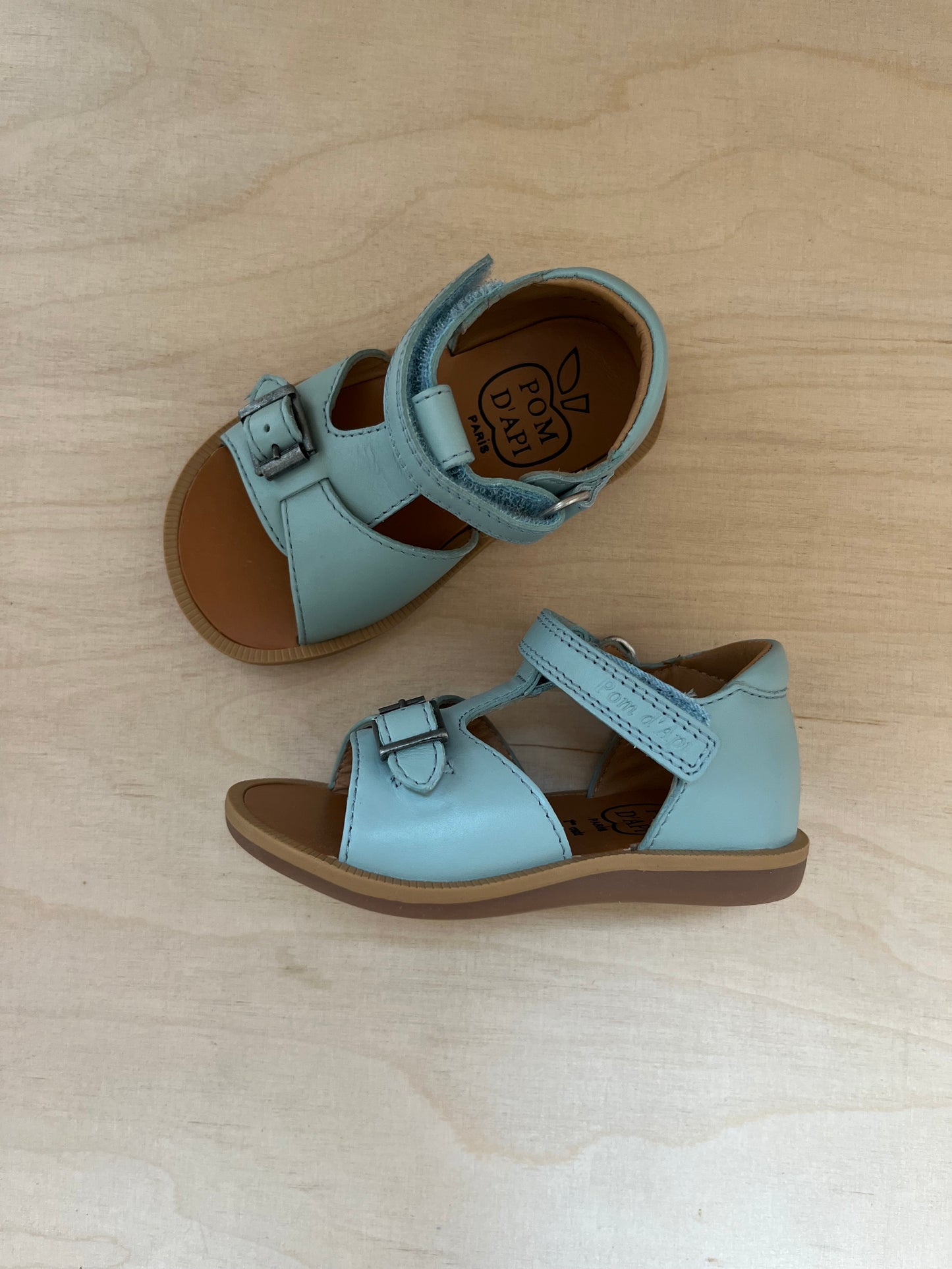 stapsandaal poppy easy - nappa, light green