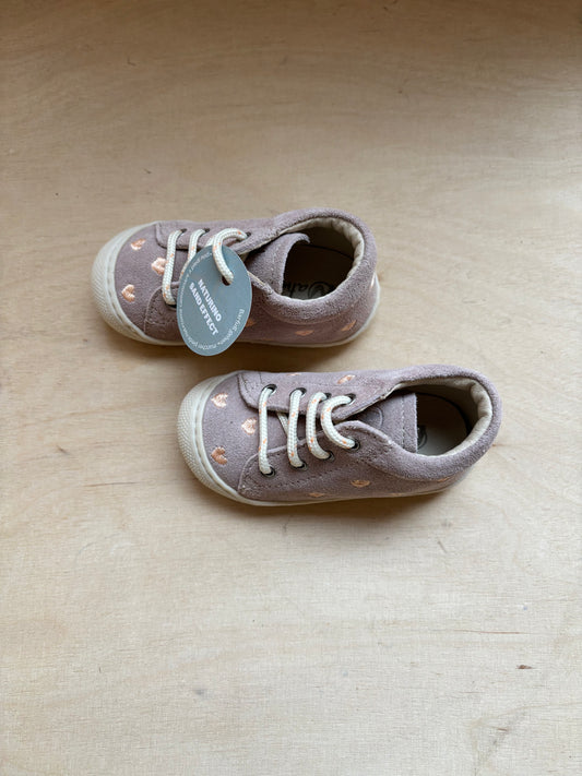 Naturino eerste stapper cocoon suede hearts cipria