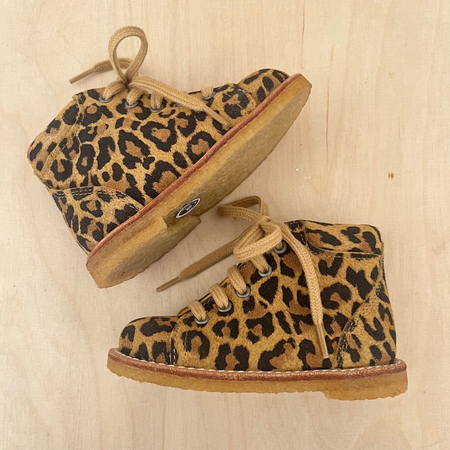 stapschoen - beige leopard