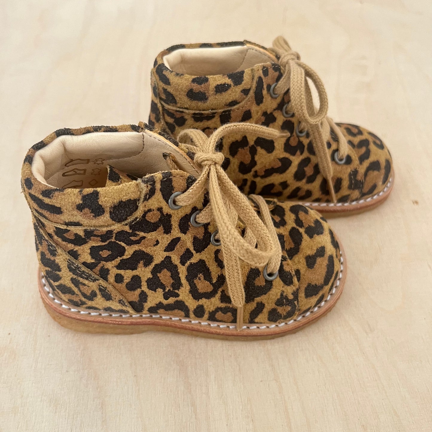 stapschoen - beige leopard