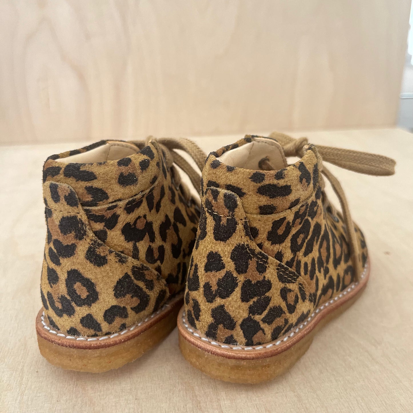 stapschoen - beige leopard