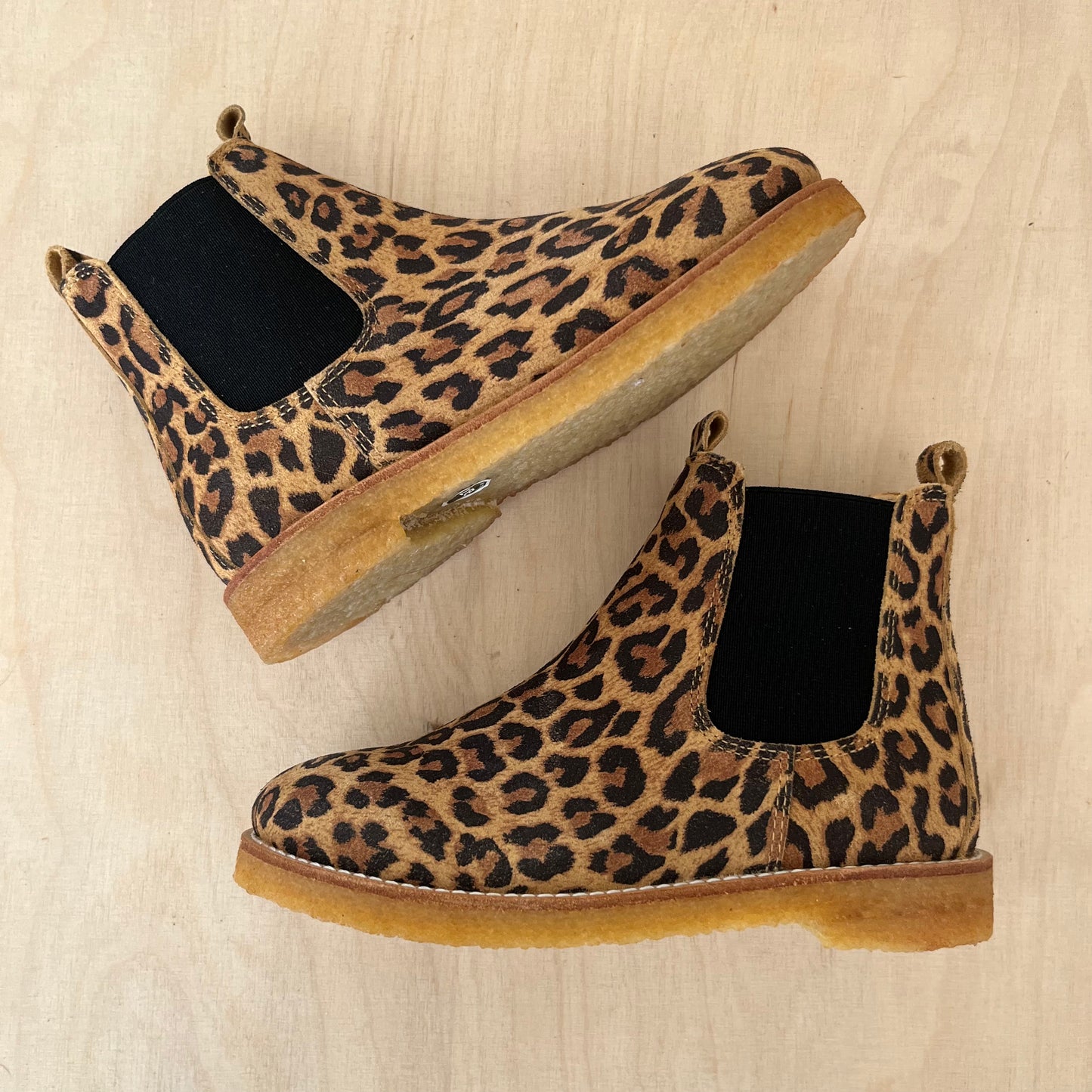 boot - beige leopard
