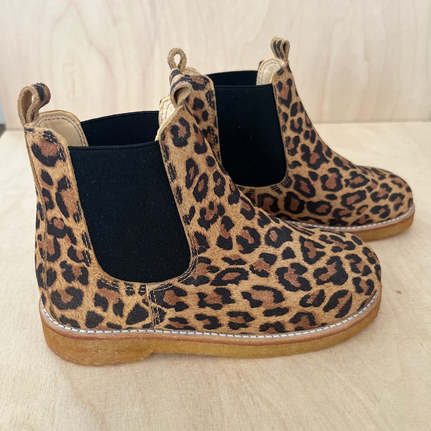 boot - beige leopard