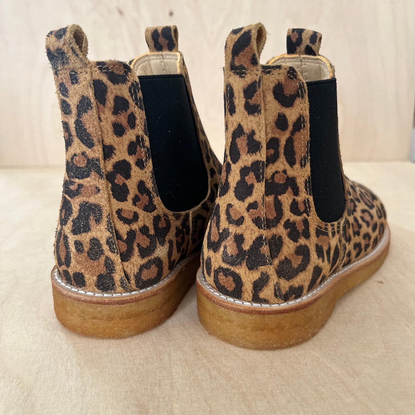 boot - beige leopard