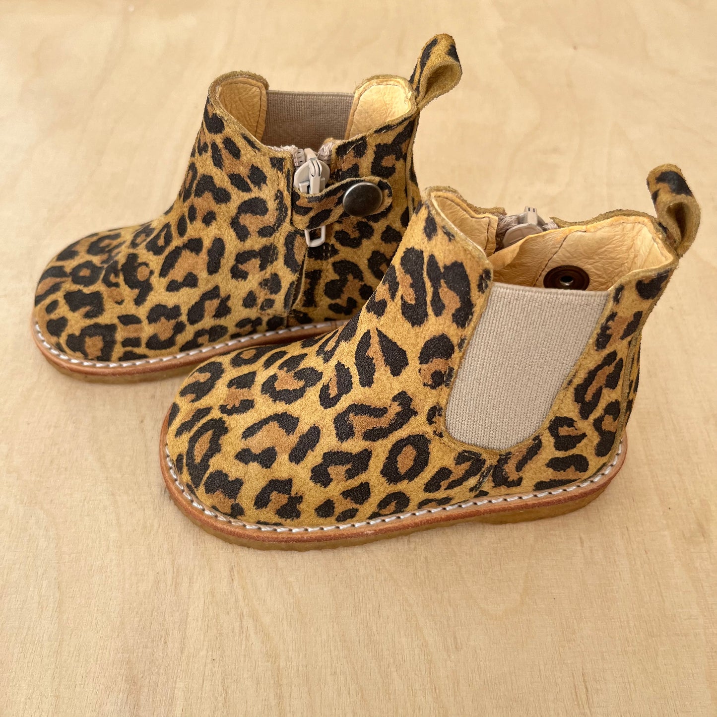 stapbottine - beige leopard