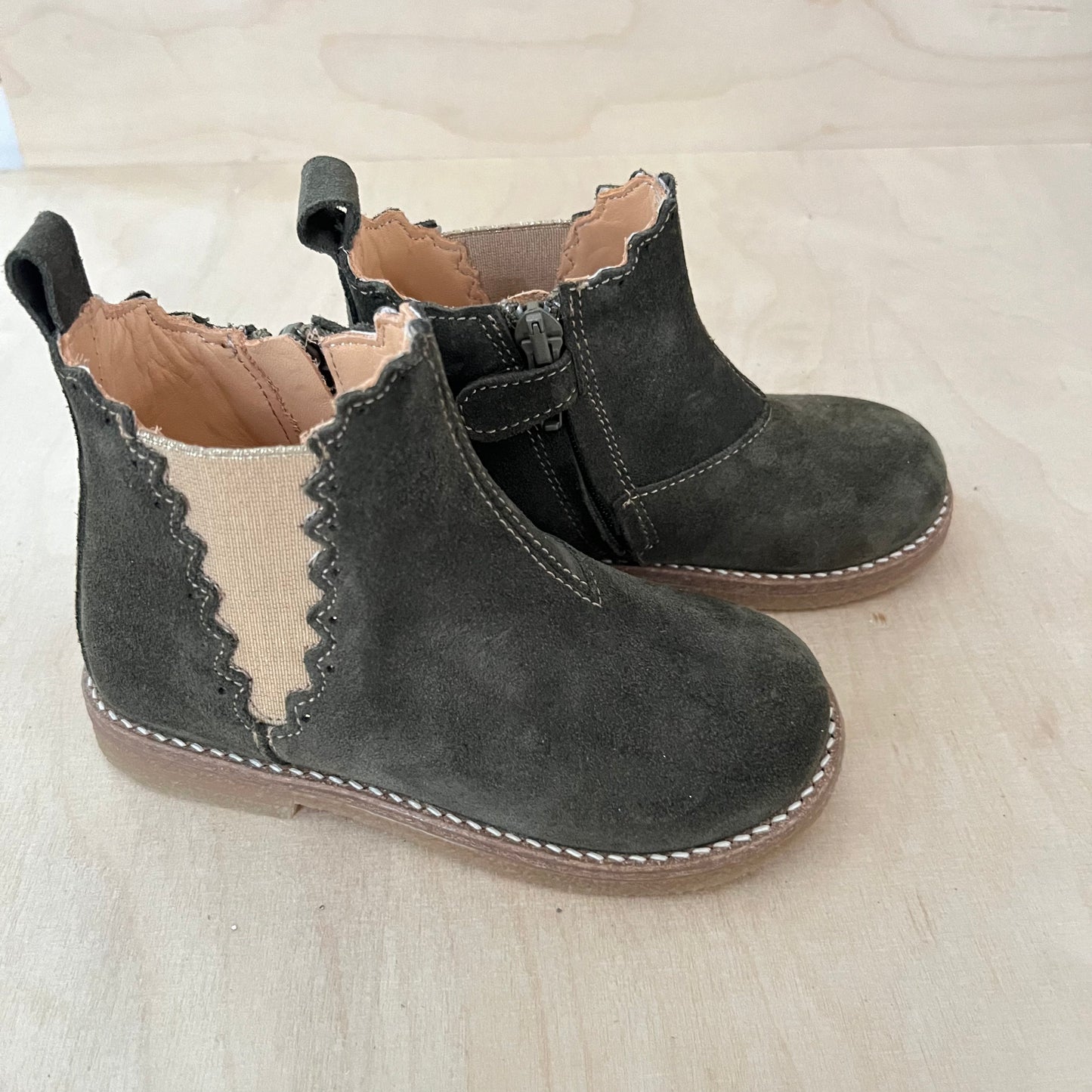 bottine lucy - kaki suede