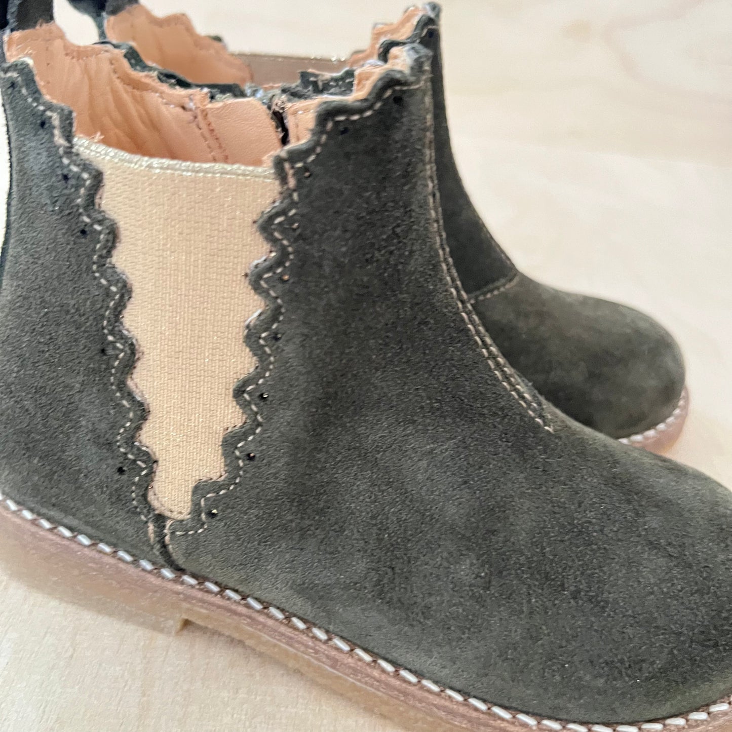 bottine lucy - kaki suede