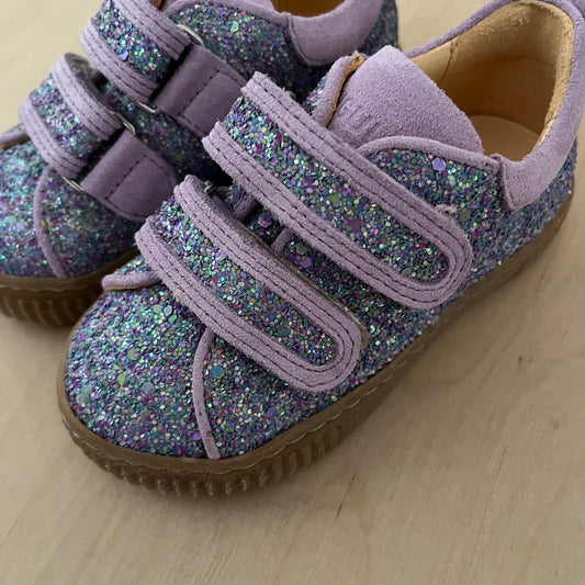 ANGULUS - sneaker met velcro - lilac confetti glitter